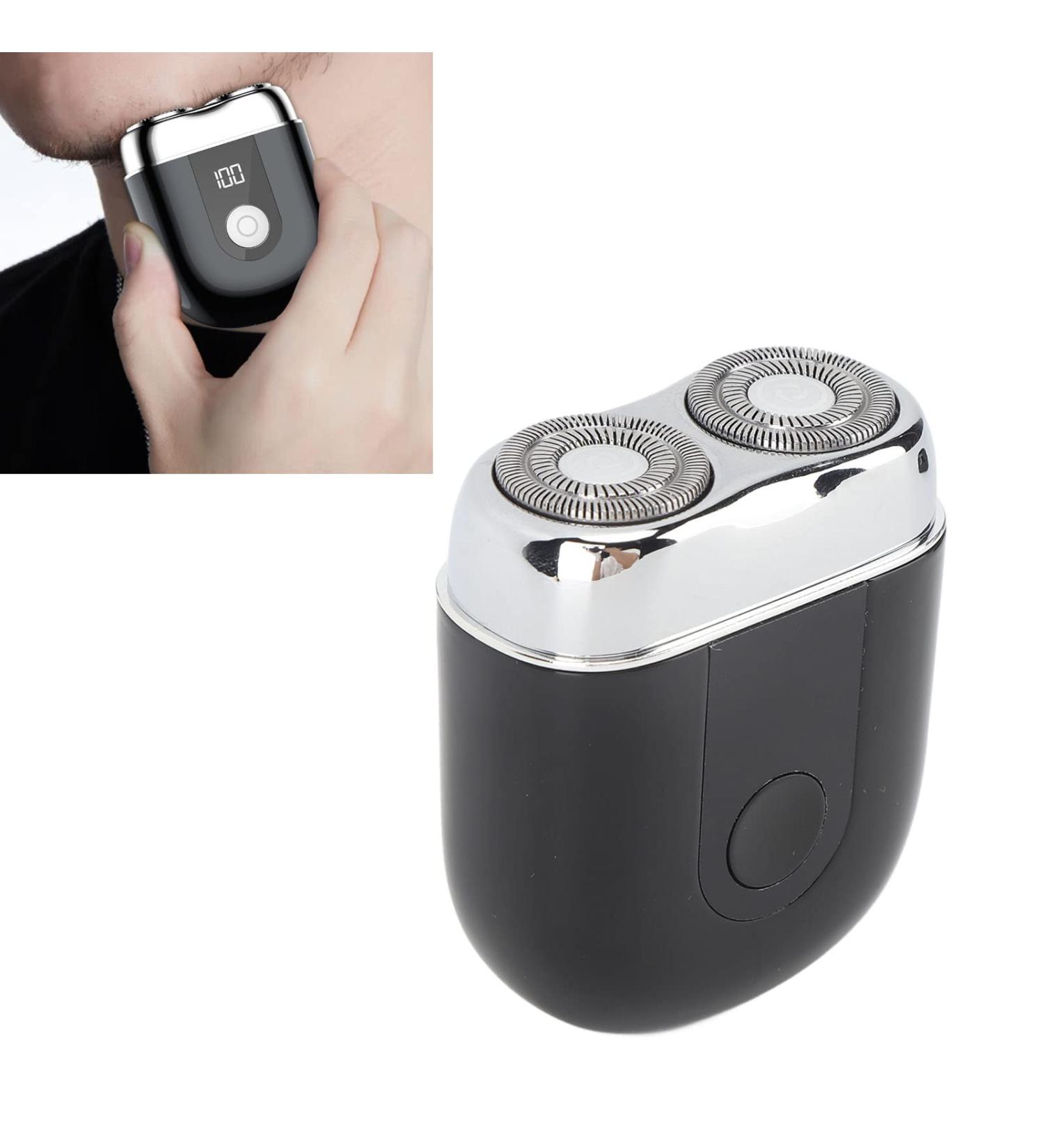 Mini Beard Trimmer Electric Beard Trimmer Washable Rechargeable IPX6 Waterproof for Dormitory Travel by Car (Black) - Buy Online on GoSupps.com