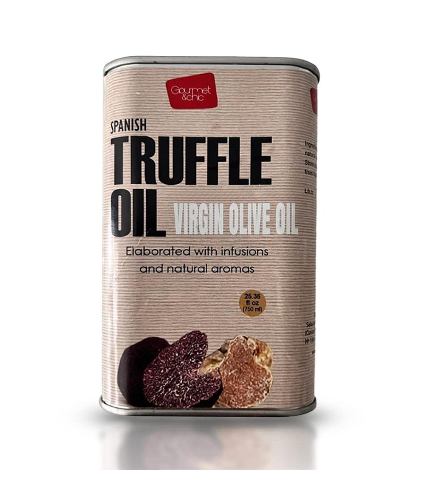 Artisan Truffle Oil - 750ml (25.36 Fl Oz) Non Concentrate, Real Black Truffle Infused Olive Oil for Gourmet Cooking, Dressing, Marinade - Buy Online on GoSupps.com