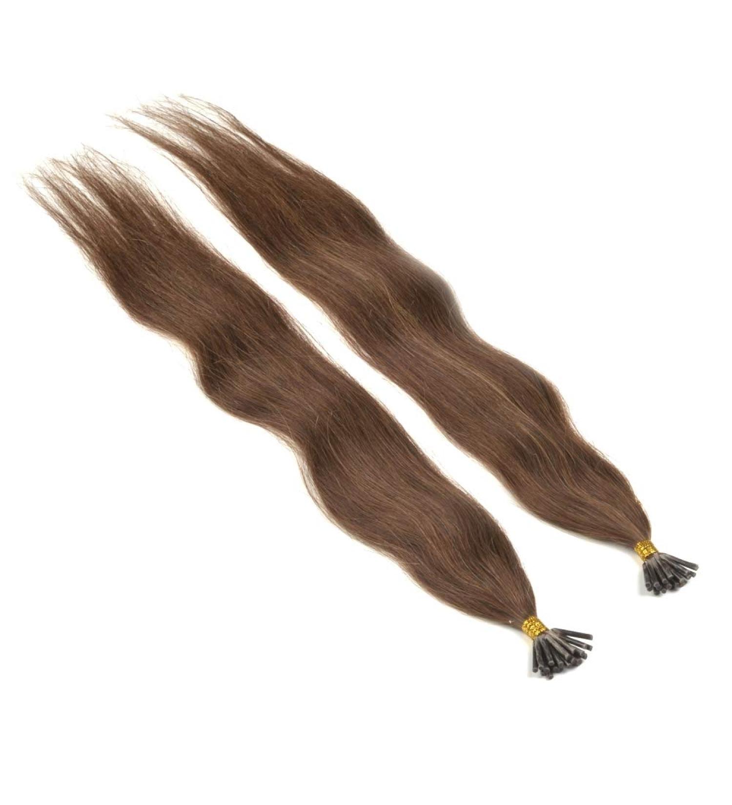 Buy Remy Microring I-Tip Hair Extensions - 20 Strands 10g 45cm (18) Chocolate Brown 4# - Premium Quality Remy Hair for International Shipping - Buy Online on GoSupps.com