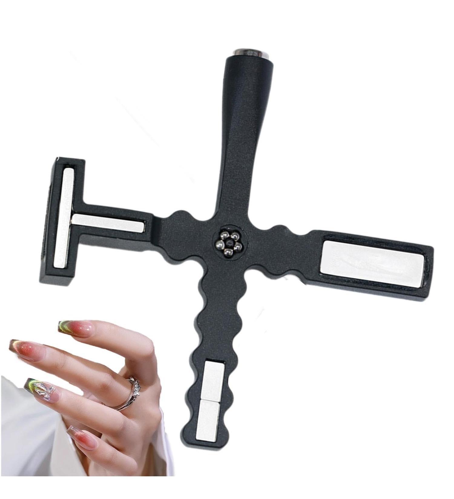 Cat Eye Magnet Tool Magnetic Nail Polish Magnet Wand Professional Cat Eye Stick 5 in 1 Nail Design Tools for Salon Studio Home Black - Buy Online on GoSupps.com