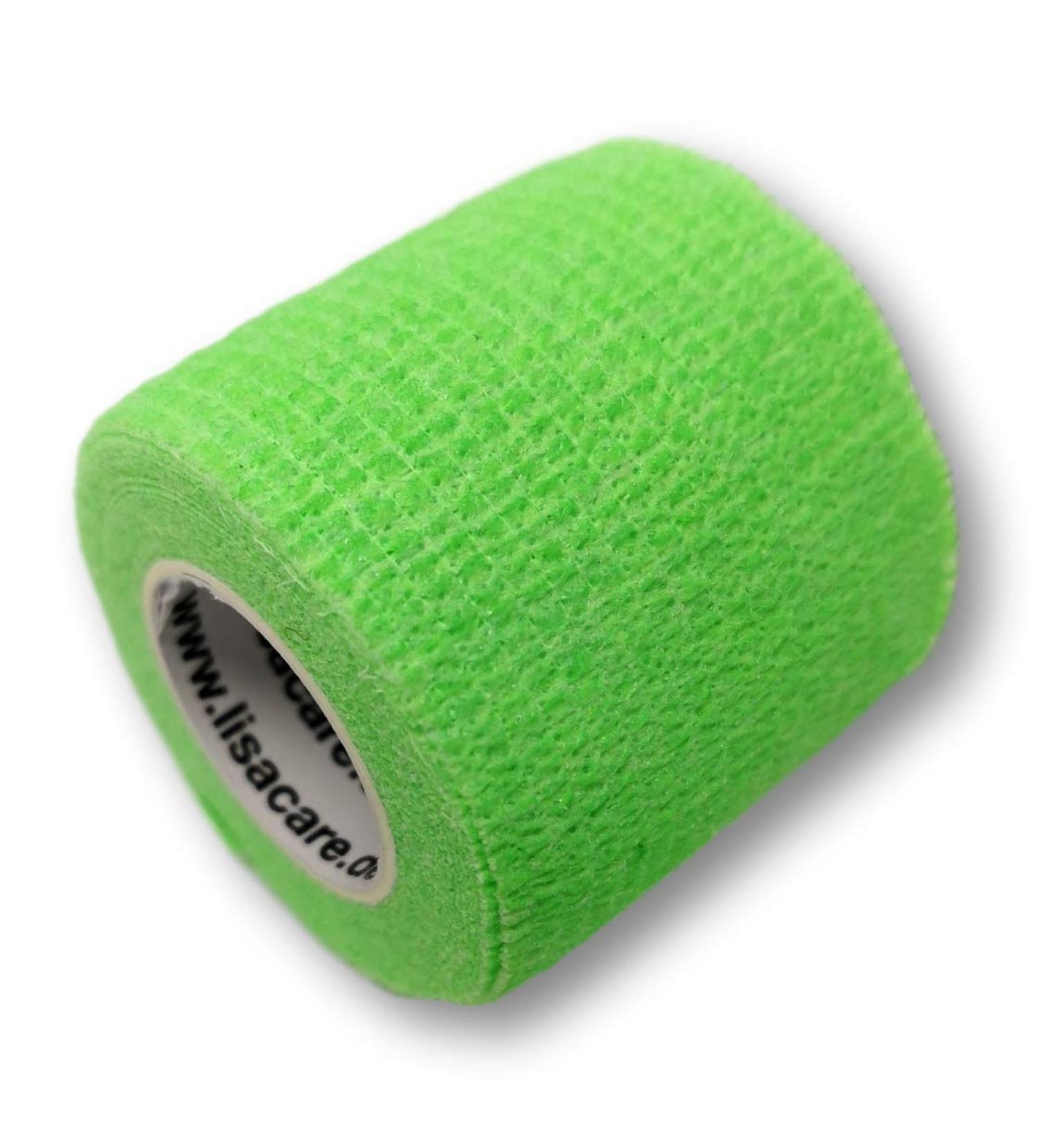 Lisacare Neon Green Wound Pavement Band - 2 Rolls 5cm Wide Elastic & Air-Permeable Medical Device - Buy Online on GoSupps.com