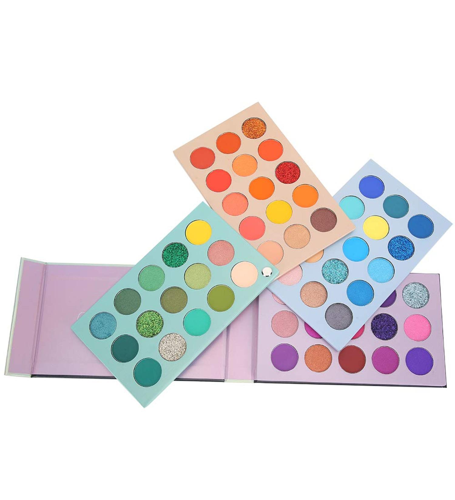 4 Layers Eyeshadow Palette 60 Colors Long Lasting Glitter Matte Powder Eyeshadow Palette - Buy Online on GoSupps.com