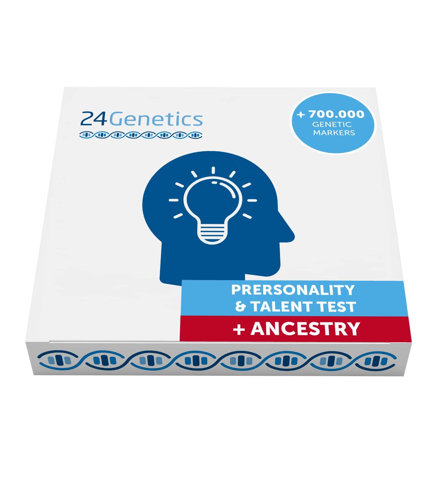 24genetics DNA Test for Talent & Heritage | Discover Your Genetic Creativity & Traits | Free DNA Ancestry Test Included - Buy Online on GoSupps.com