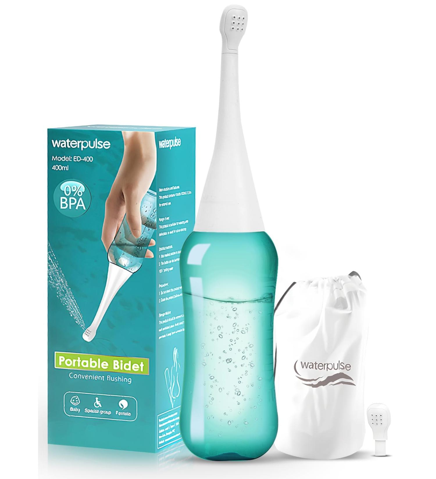 Peri Bottle for Personal Hygiene | 400ml Green - Ideal for Pregnancy Cleansing & Postpartum Care | Easy to Carry - Buy Online on GoSupps.com