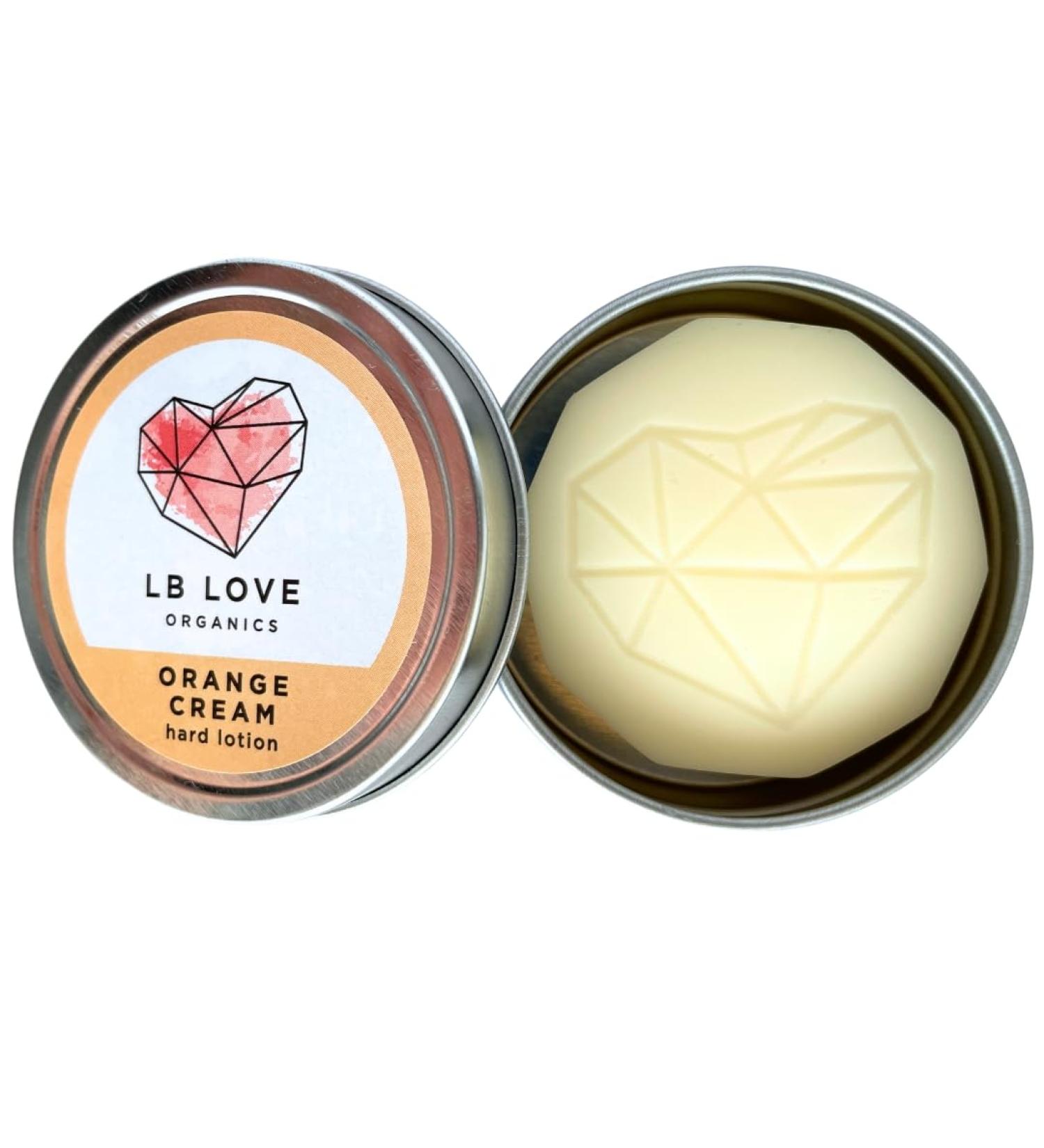 Organic Hard Lotion Bar - Plastic Free Moisturizer | Beeswax & Plant-Based | Orange Cream Scent - Buy Online on GoSupps.com