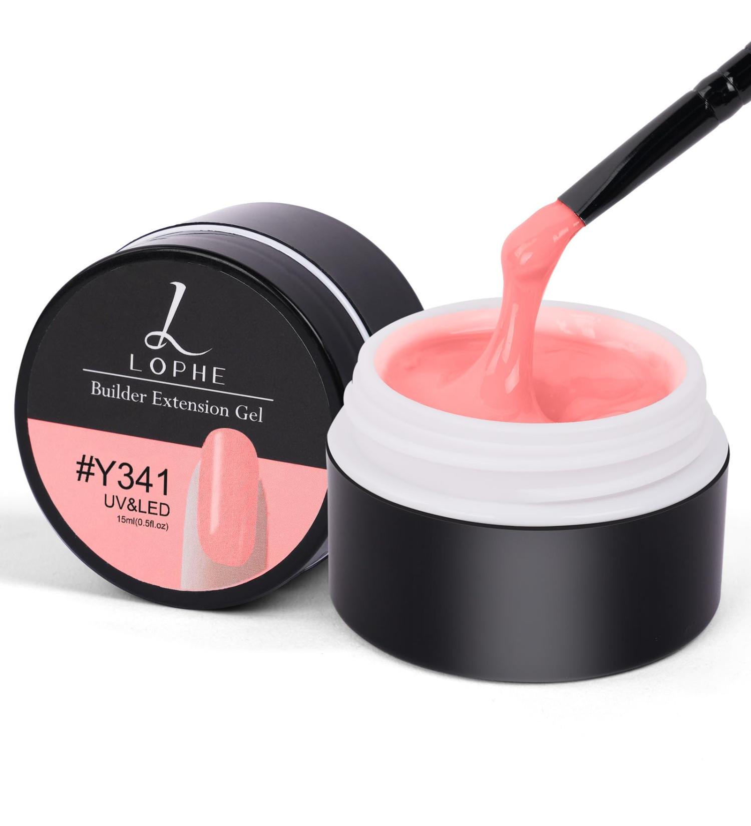 LOPHE Solid Builder Gel 15ml Nude Rose Cover Solid Builder Gel for Nail LED UV Nail Strengthener Builder Gel for Nail Nail Extend Gel False Nail Extension Builder for Home and Salon Nail Enhance - Buy Online on GoSupps.com