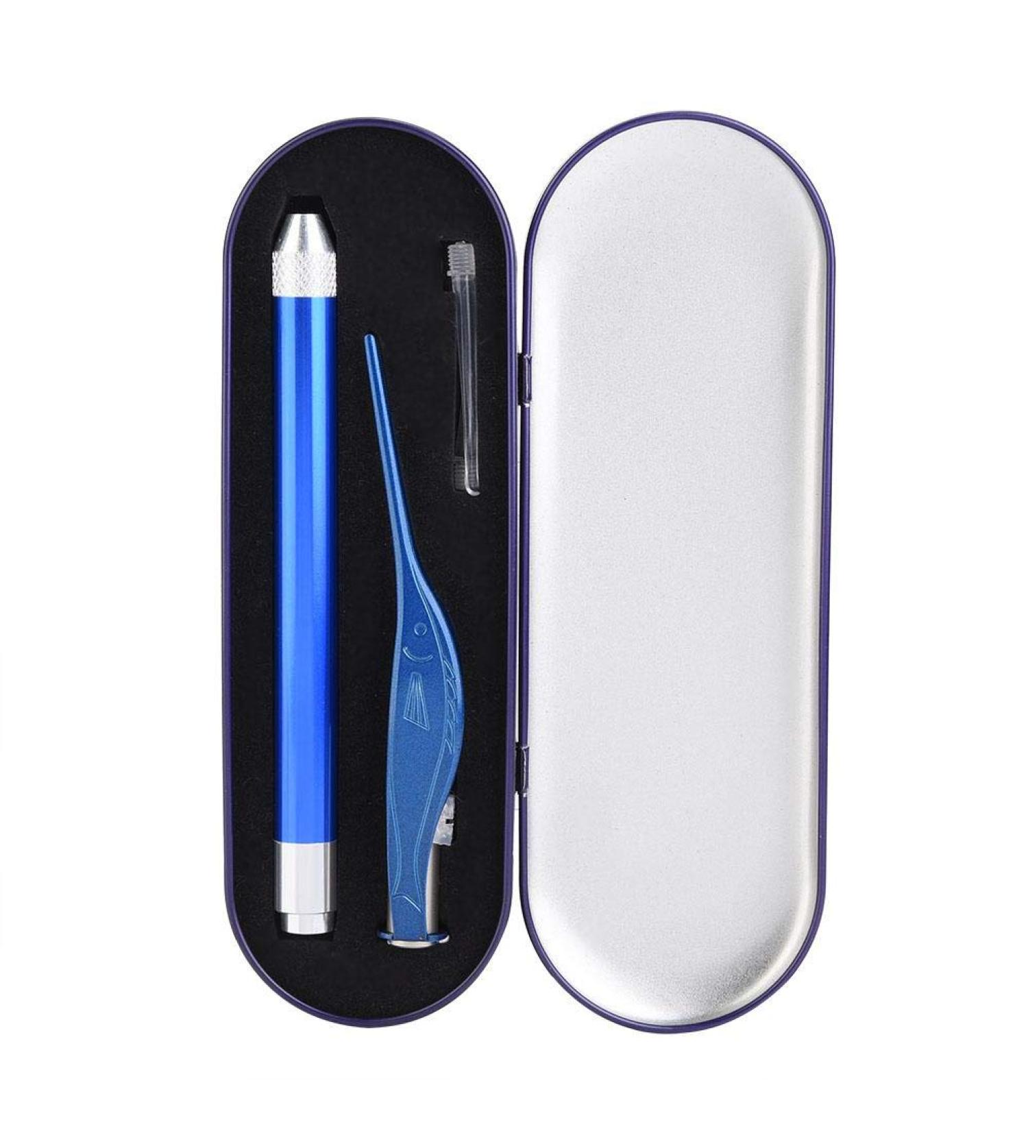 Durable Stainless Steel Tweezers for Baby & Child Cleaning Set - Safe Non-Toxic Bright Blue with Box - Buy Online on GoSupps.com