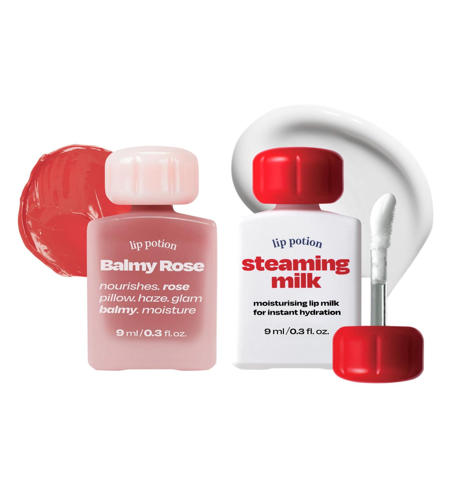 alternativestereo Lip Potion Balmy Rose No.6 Rose Hip + Steaming Milk | Soft Glow Tint & Primer Set - Buy Online on GoSupps.com