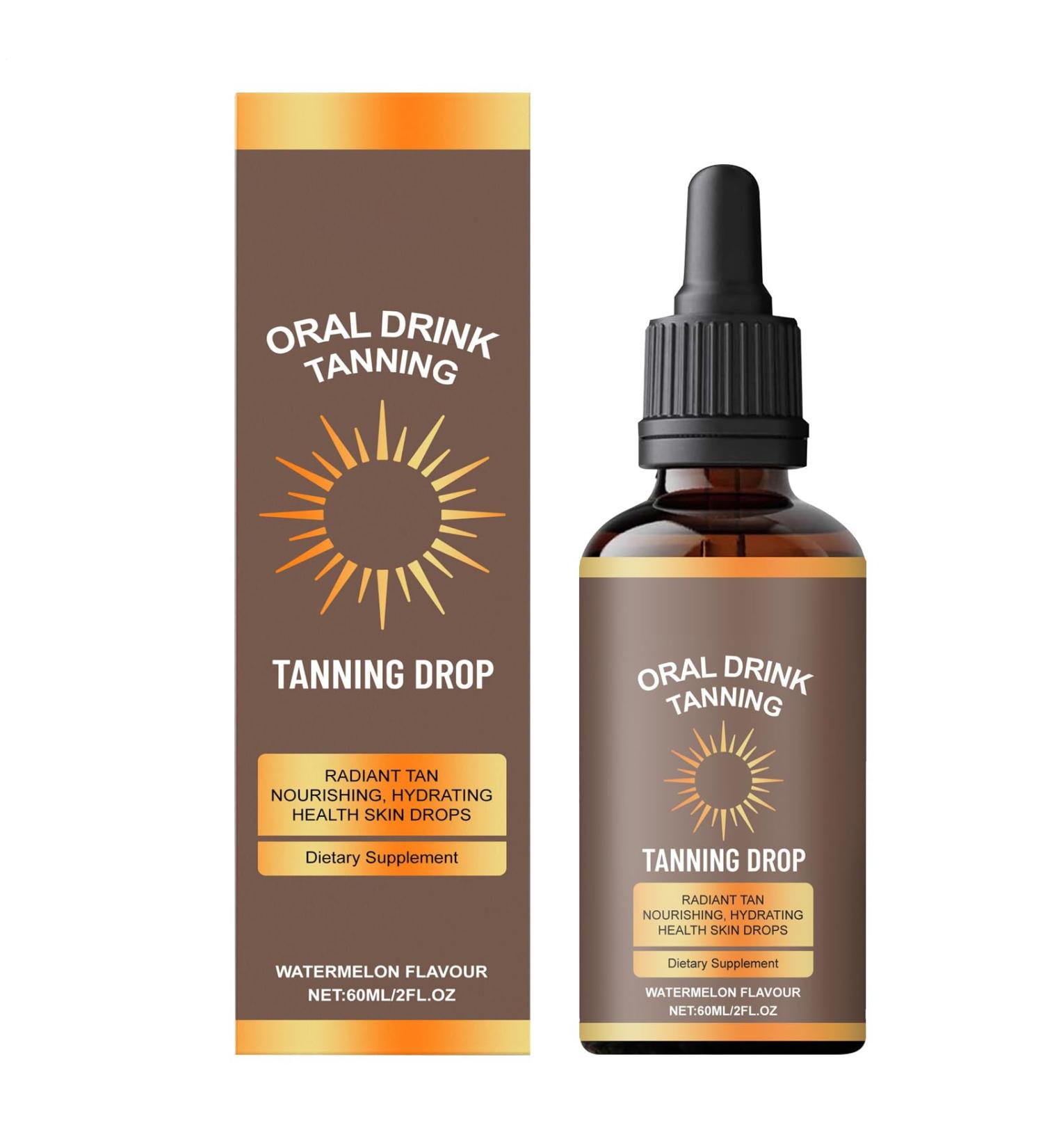 Self-Tanning Drops | Face Tanner 60ml | Tanning Drops for Face and Legs Home Outdoor Travel Beach - Buy Online on GoSupps.com