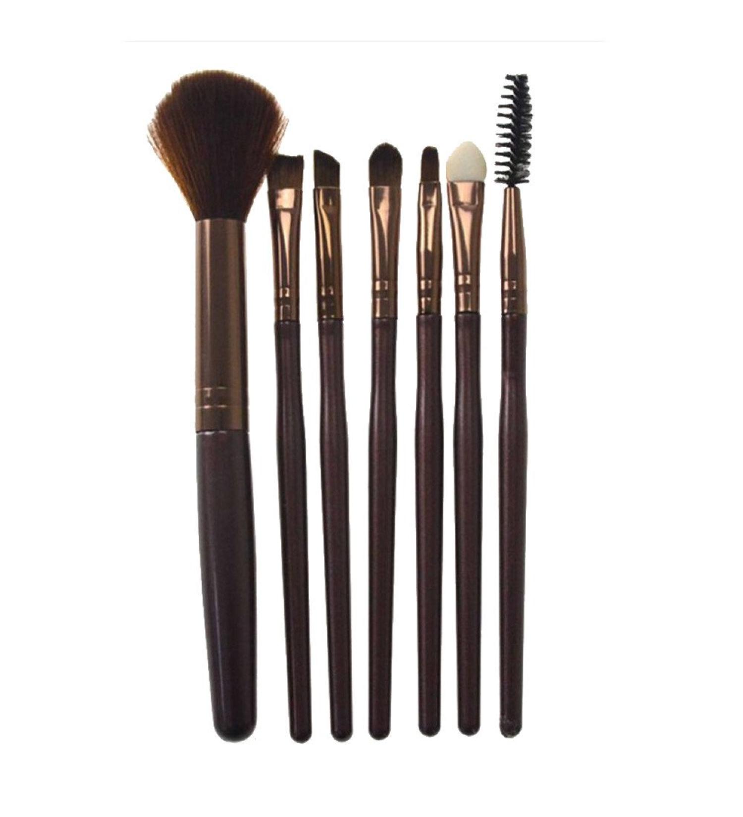 Makeup brush set aluminum practical partiesadult Makeup Brush Holders for Vanity (Color : Coffee Size : One Size) One Size Coffee