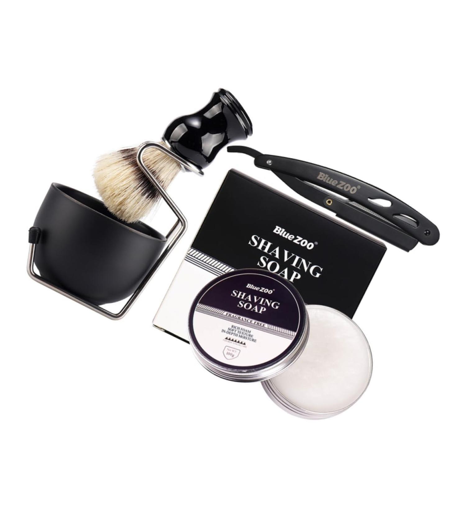 Minkissy Men's Care Set - Premium Shaving & Hairbrush Kit for Grooming - International Shipping Available - Buy Online on GoSupps.com