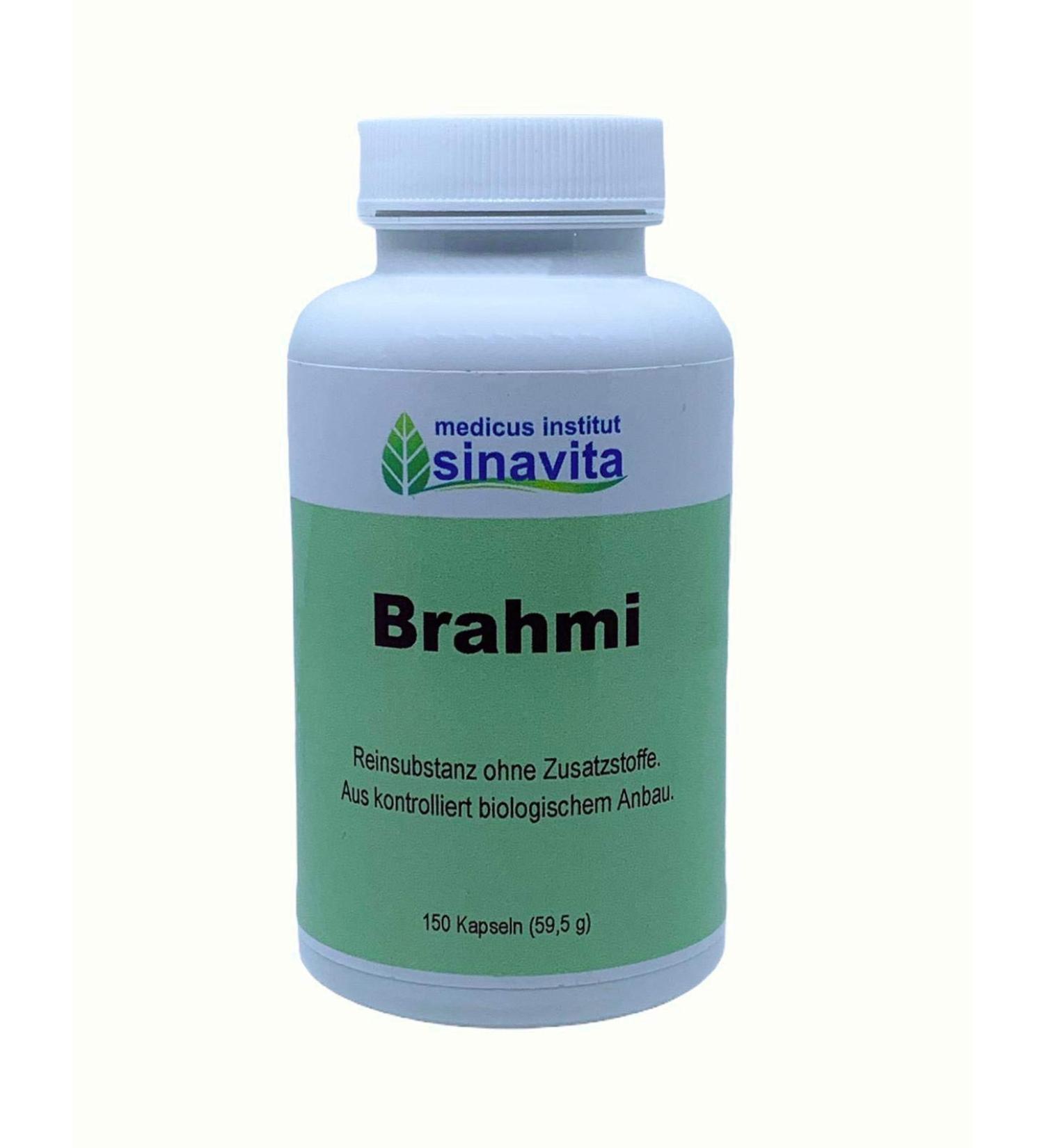 Brahmi Pure Capsules - 150 Vegetarian Capsules | German Quality | International Shipping - Buy Online on GoSupps.com