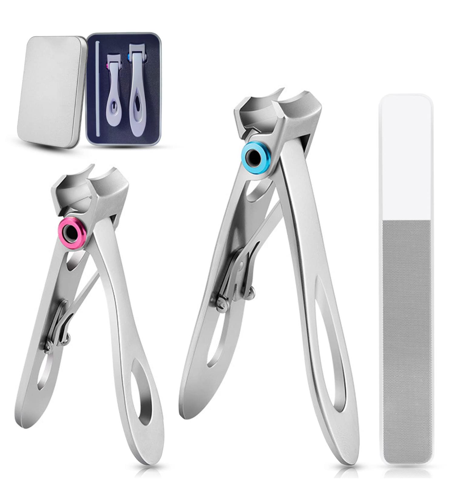 Nail Clippers Set - Professional Toenail and Fingernail Clippers for Thick Nails - Men and Women Friendly - Buy Online on GoSupps.com
