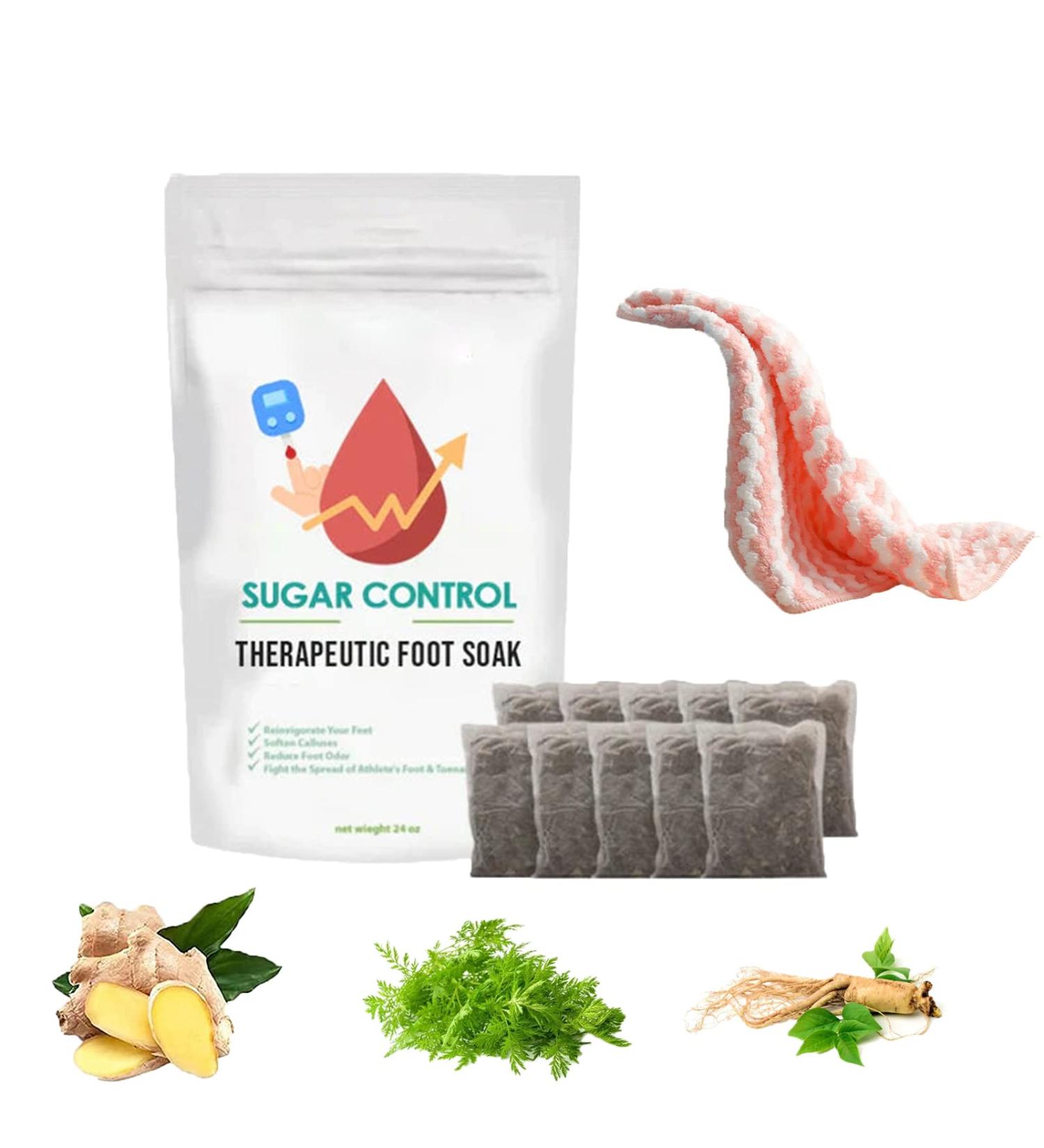 Healthify Sugar Control Therapeutic Foot Soak Sugar Control Therapeutic Foot Soak Bag Blood Sugar Control Therapeutic Foot Soak Sugar Control Soak Foot Salt (10PCS) - Buy Online on GoSupps.com