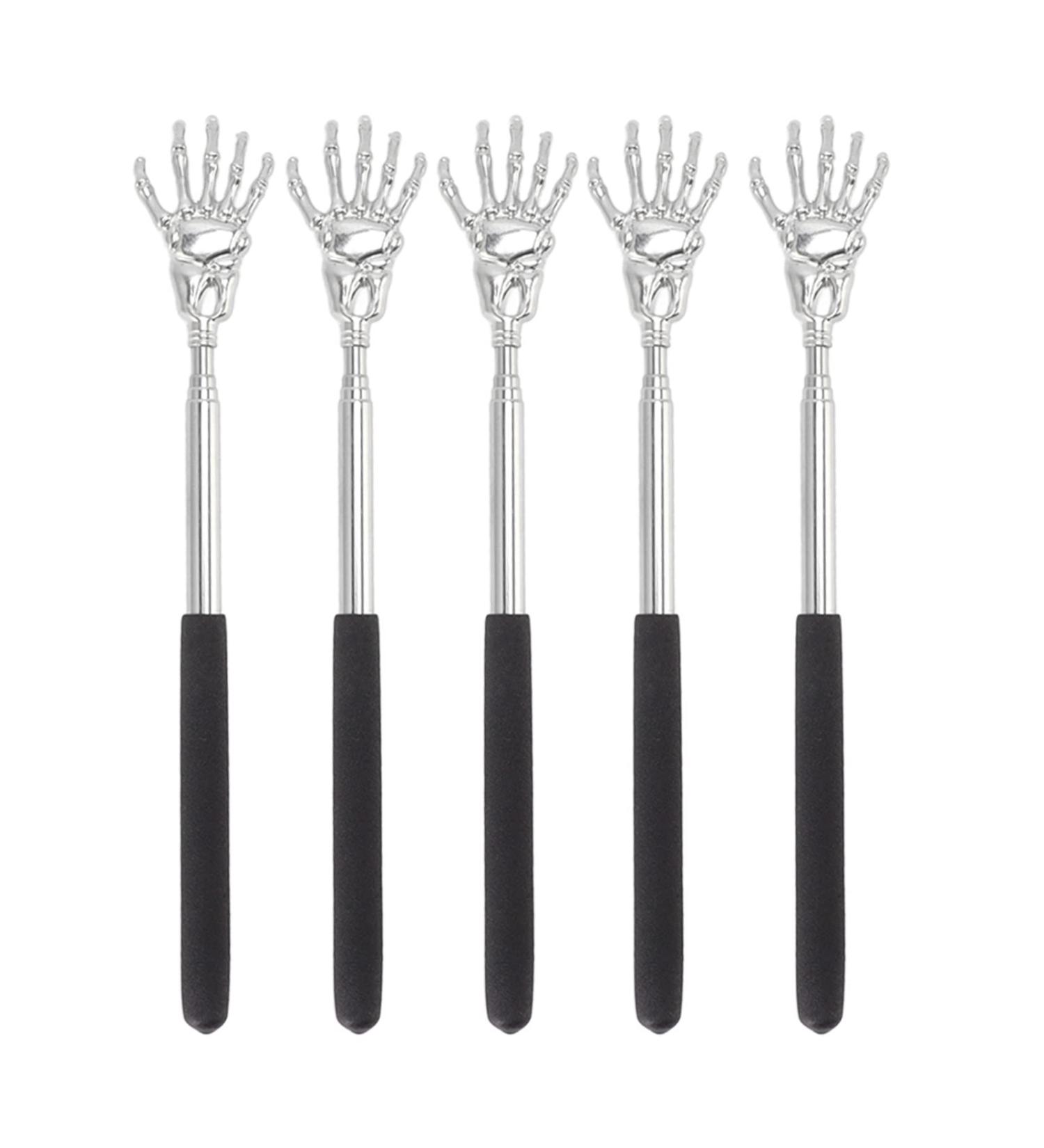 EASTALOLO 5pcs Set Stainless Steel Extendable Telescopic Back Scratcher & Portable Massager for Home & Office | International Shipping Available - Buy Online on GoSupps.com