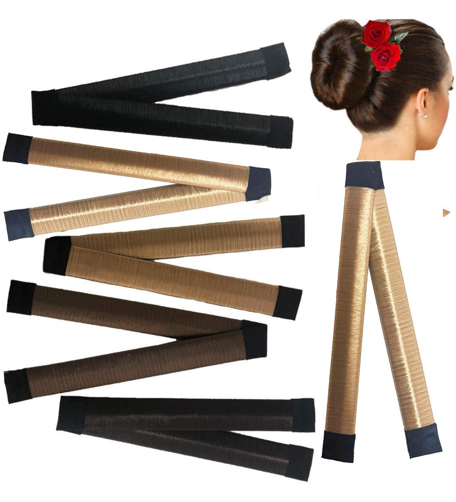 Blonde French Twist Hair Donut Bun Maker - Easy Snap Styling Bands - Buy Online on GoSupps.com