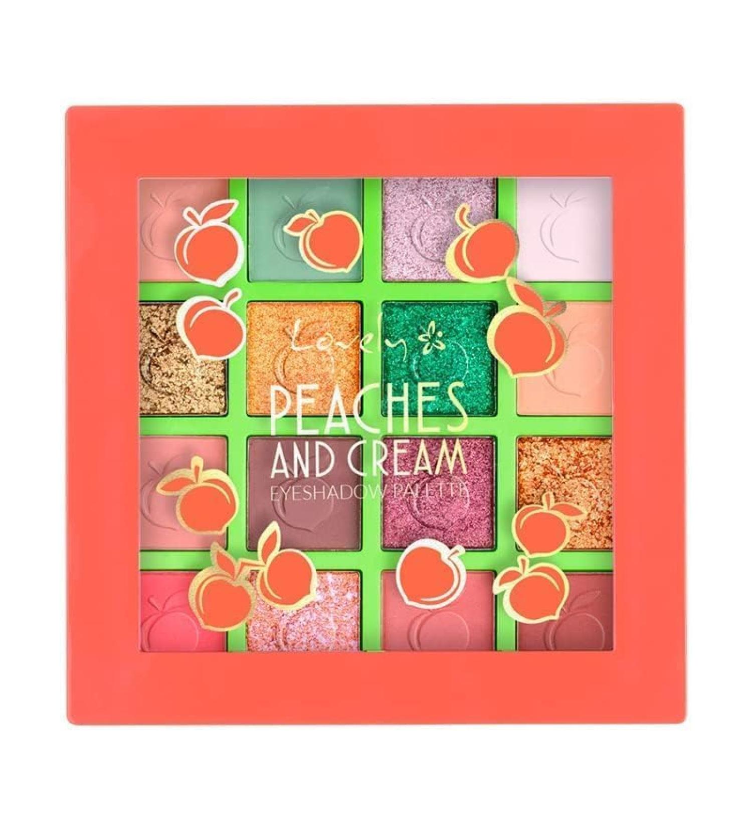 LOVELY. Peaches And Cream Eyeshadow Palette - Eyeshadows Palette - Buy Online on GoSupps.com