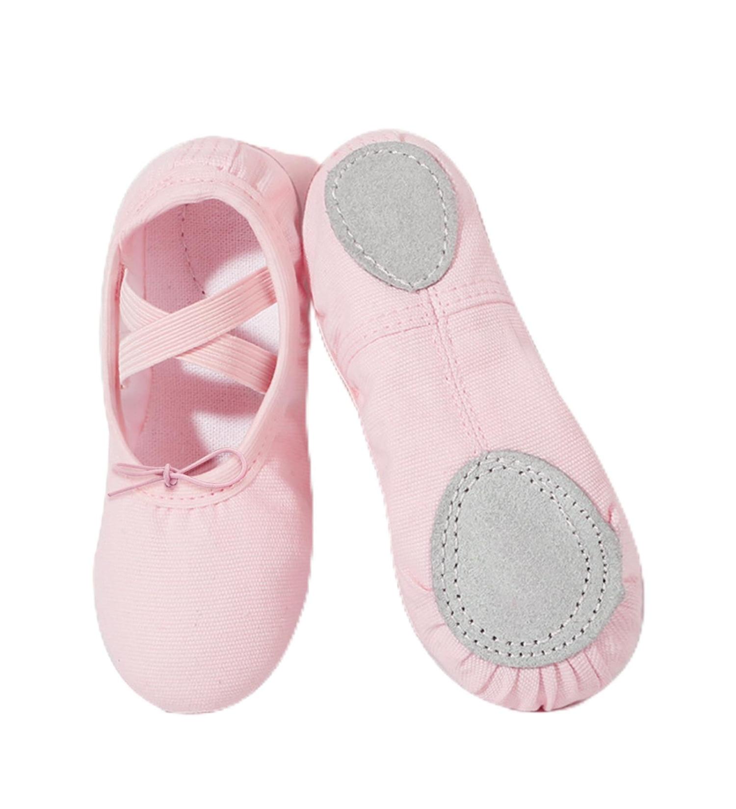 Flintronic Ballet Shoes for Girls & Women - Leather Sole Dance Gymnastics & Yoga Shoes in Far Pink (20 EU & 30 EU) - Buy Online on GoSupps.com