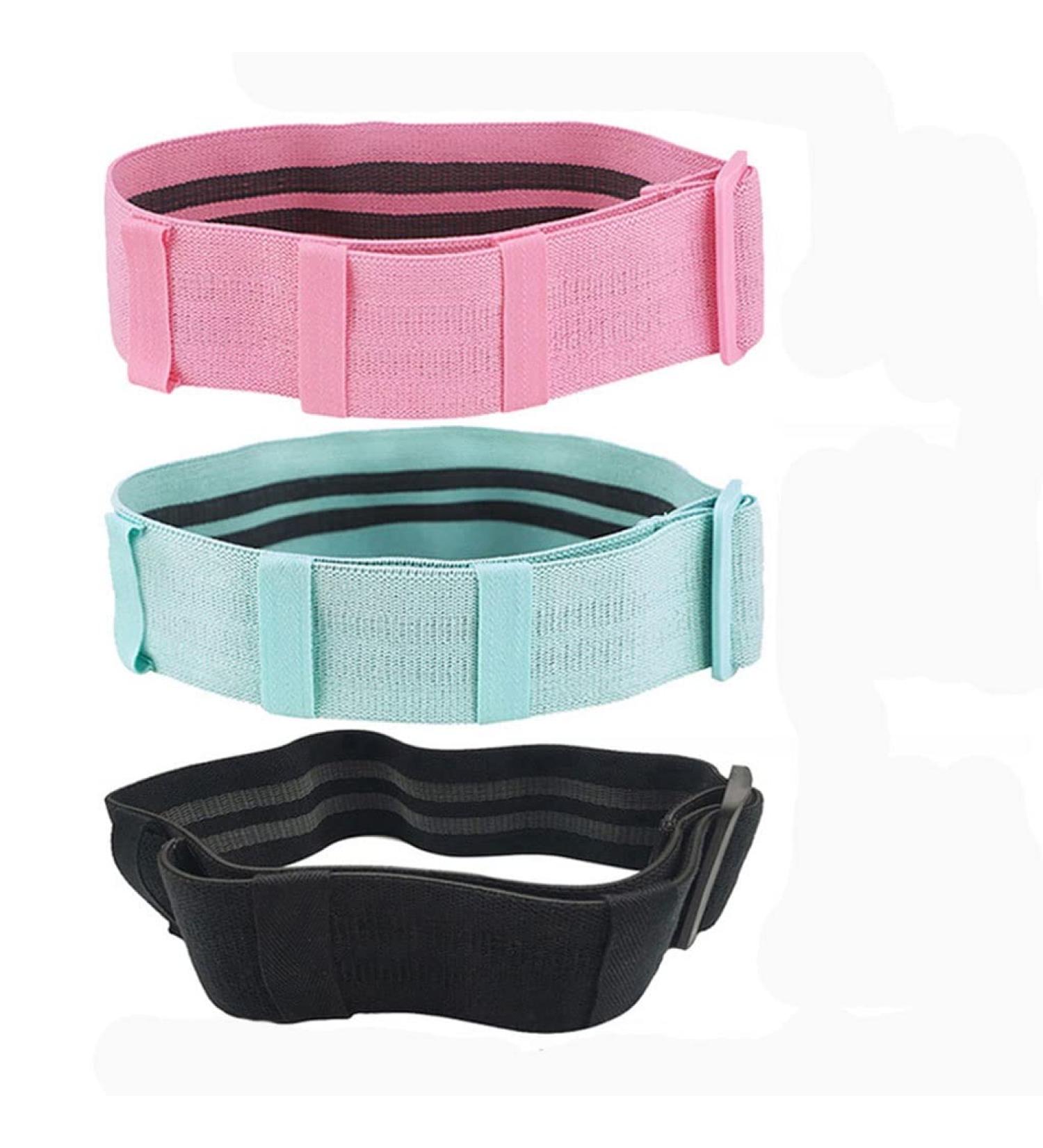 Anti-Slip Resistance Band Home Fitness Pilates Hip Circle Booty Elastic Training Yoga Band Workout (D 1) - Buy Online on GoSupps.com