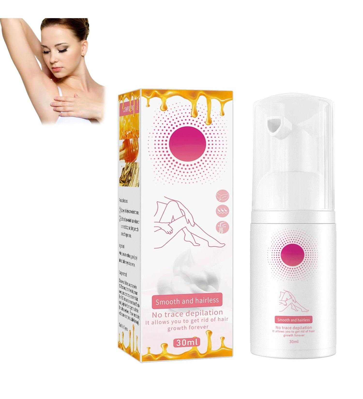 Hair Removal Mousse Gentle Hair Removal Mousse Body Hair Removal Foam Spray for Women and Men Hair Removal Spray Quick Hair Removal Moisturizing and Skin-Friendly (1 Pcs) - Buy Online on GoSupps.com
