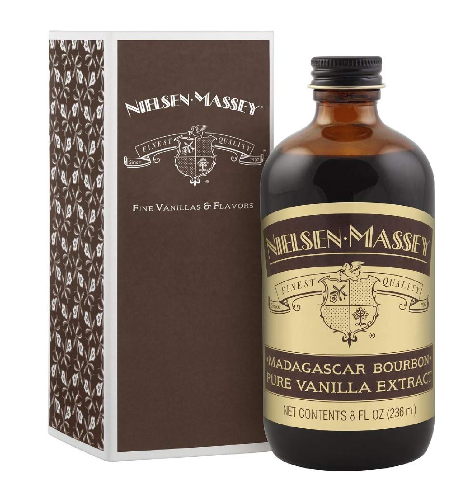 Nielsen-Massey Madagascar Bourbon Vanilla Extract 8 Oz - Pure Flavor for Baking & Cooking - Buy Online on GoSupps.com