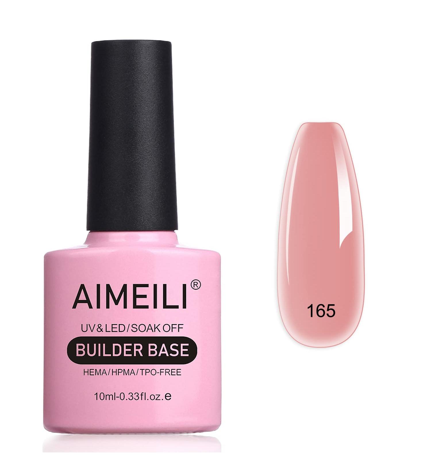 AIMEILI Gel Nail Polish 8 in 1 Builder Base Sheer Color Long Lasting UV LED Soak Off Manicure Pedicure - 10ml (Pack of 1) - Buy Online on GoSupps.com