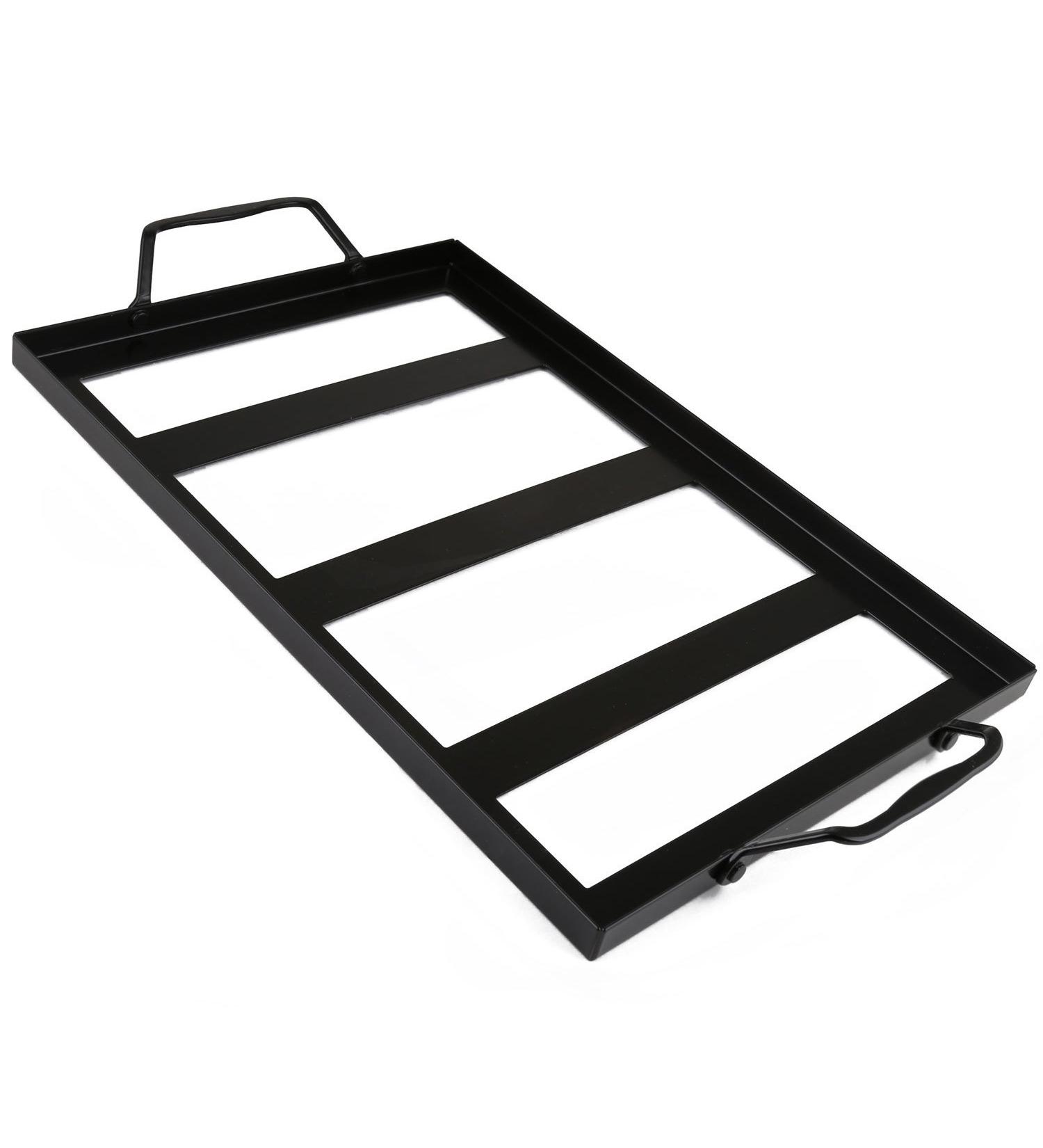 Zenware 10" x 6" Himalayan Salt Cooking Block Tray Holder - Black - Buy Online on GoSupps.com