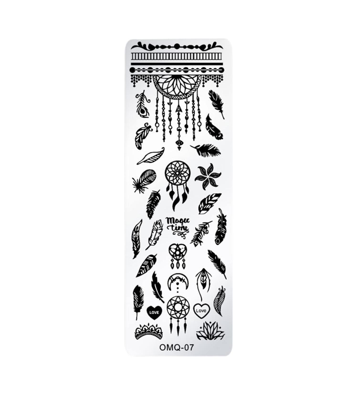 Christmas Nail Art for Women | Snowflake Nail Stamp Template | DIY Stainless Steel Manicure Tool & Decorations - Buy Online on GoSupps.com