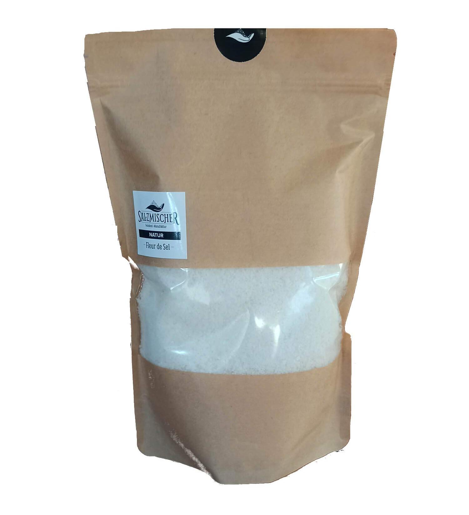  Salzmischer Fleur de Sel de Gu rande from M langeur sel (Brittany/France) Finger Salt Sea salt traditionally harvested by hand (1000 g) - Buy Online on GoSupps.com