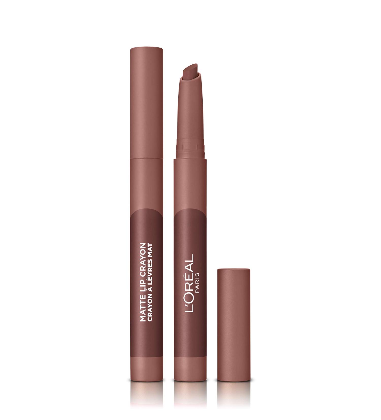 L'Oreal Paris Infallible Very Matte Lip Crayon Lipstick Smudge Proof Nude Lipstick 100 Lavender Honey 1 kg 100 Lavender Honey 1 count (Pack of 1) - Buy Online on GoSupps.com