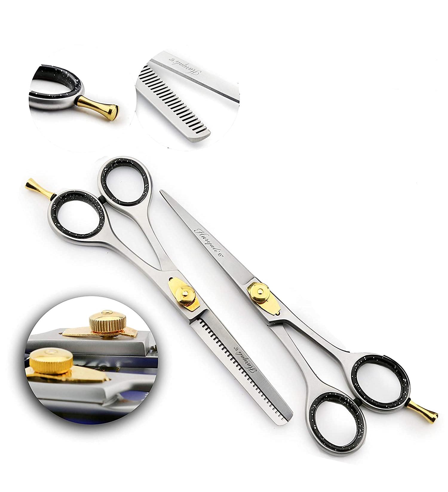 Professional Stainless Steel Hairdressing Scissors - 15.2 cm | Precision Cutting Tools for Hairdressers | International Shipping Available - Buy Online on GoSupps.com