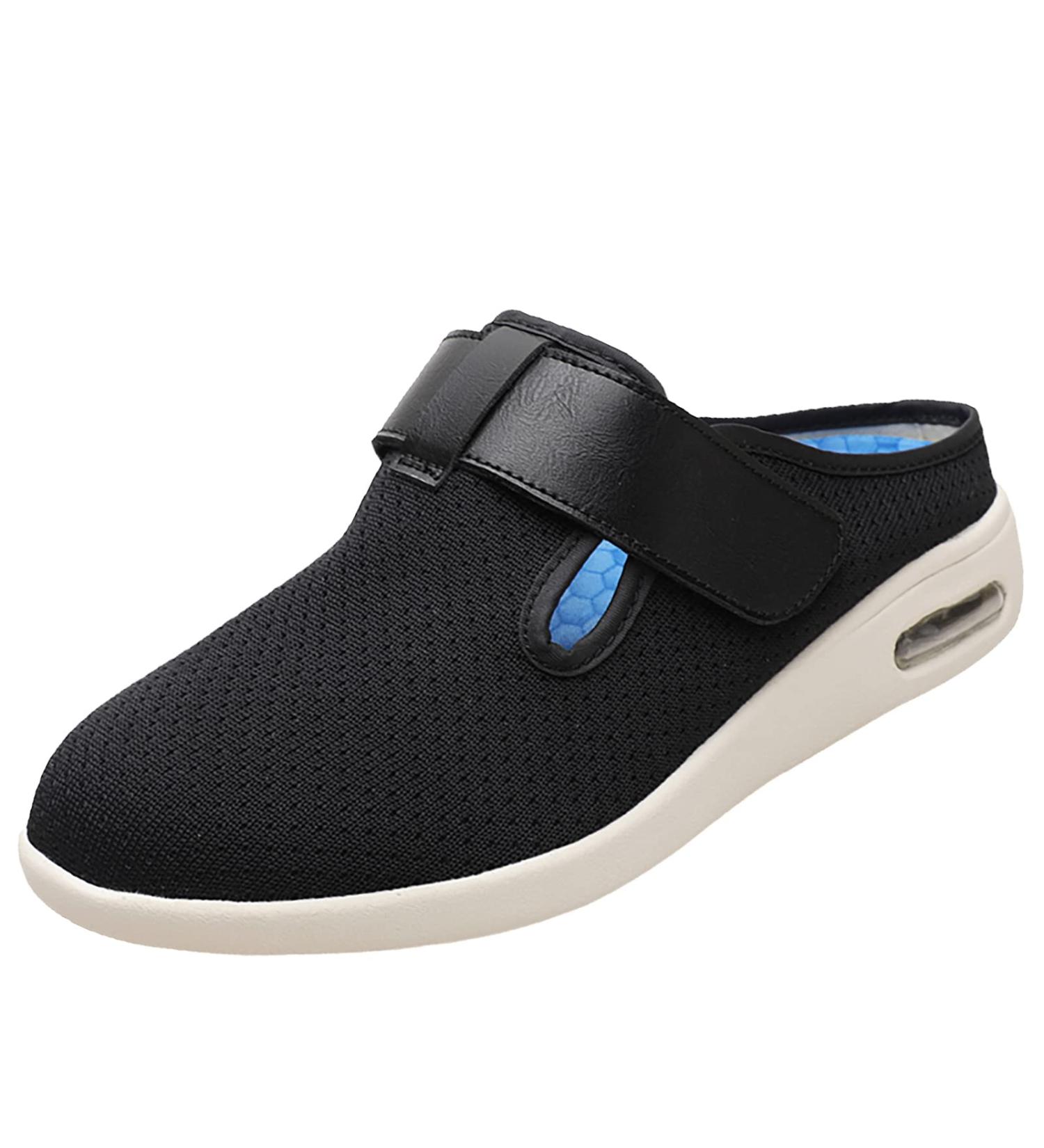 Women's Non Slip Wide Width Orthopedic Shoes - Memory Foam, Bamboo Fiber, Anti-Slip, Comfortable - Black, Size 5.5 - Buy Online on GoSupps.com