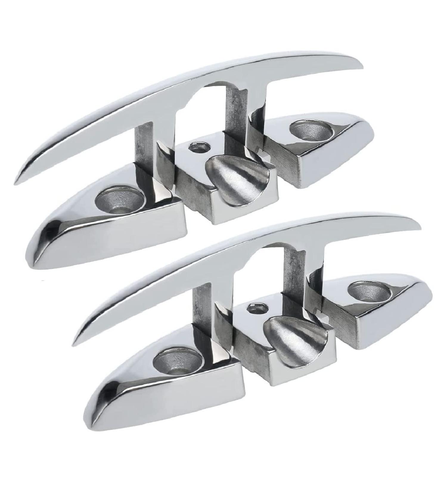 YaeMarine 6 Stainless Folding Cleat - Marine Grade Steel Dock Cleat - Buy Online on GoSupps.com