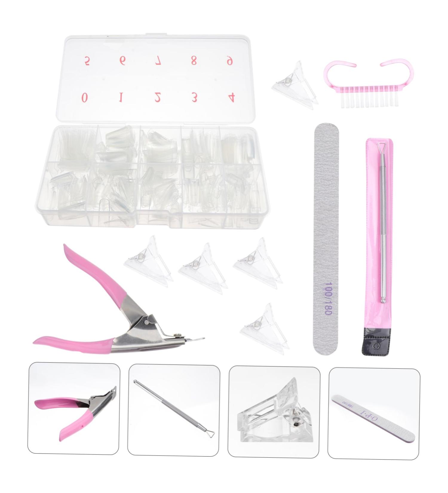 FRCOLOR 1 Box Nail Art Box Nail Art Brush Clear Stiletto Nails Nail Art Tools Nail Art Kit Nail Plate Nail Tips Cosmetic Nail Brush Beauty Products Accessories Set - Buy Online on GoSupps.com