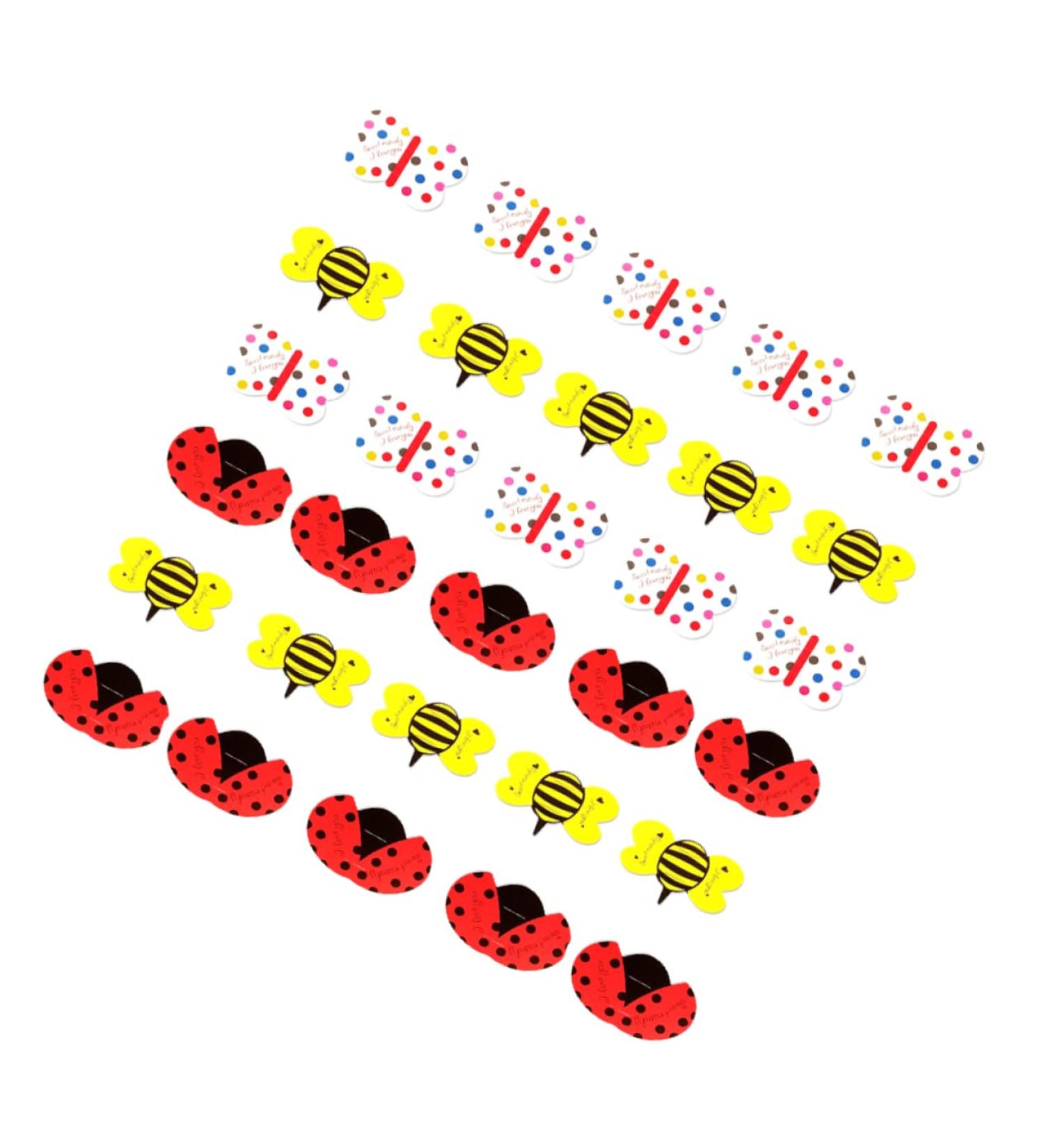  MERRYHAPY MERRYHAPY 150 Pieces Decorative Lollipop Cards Decorative Lollipop Card Decoration Candy Decorations Cartoon Paper Card Decorative Card - Buy Online on GoSupps.com