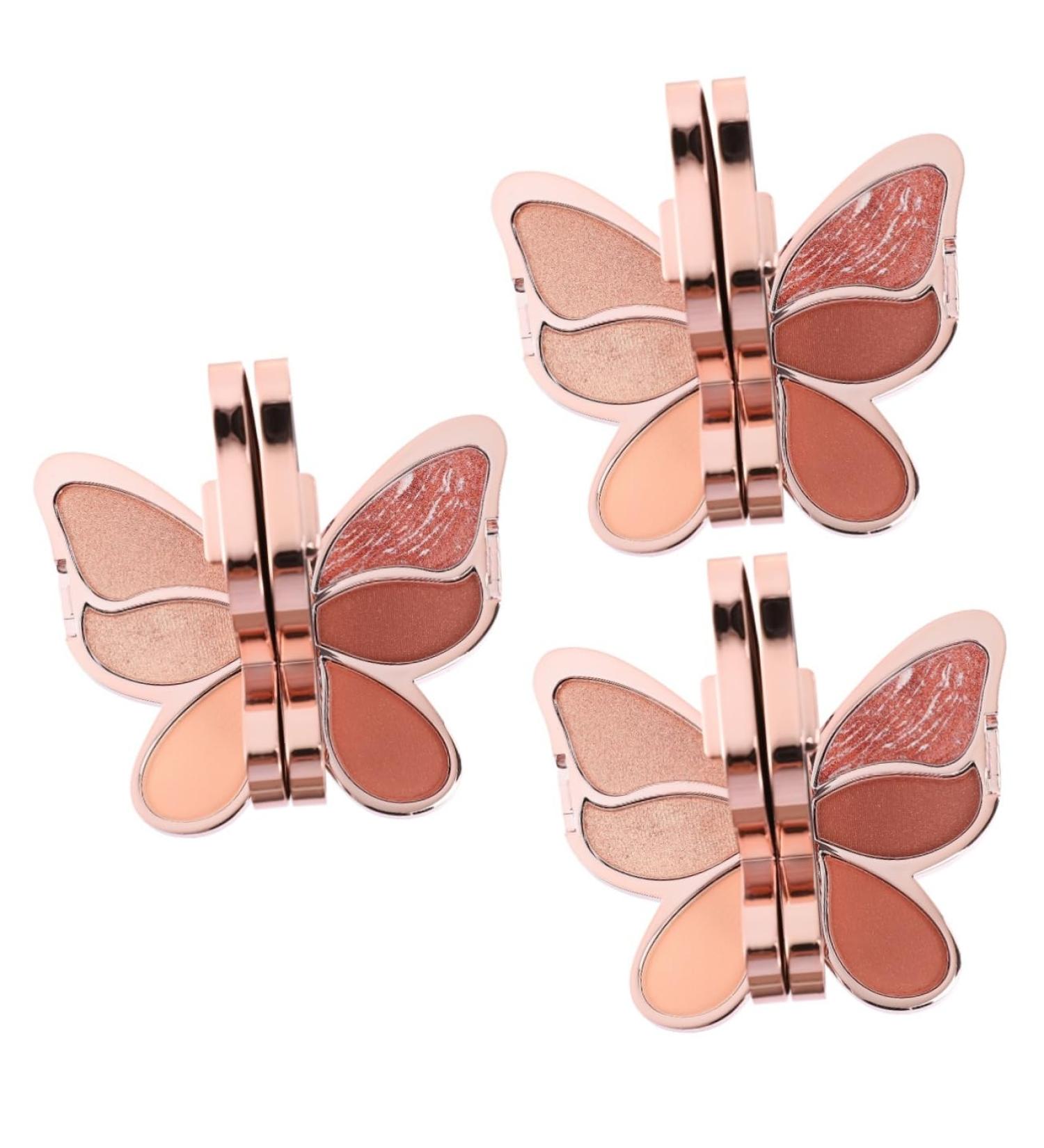 FOMIYES 3 Pcs Eyeshadow Palette Shimmer Eyeshadow Multi-functional Girl Cosmetics Portable Woman Makeup - Buy Online on GoSupps.com