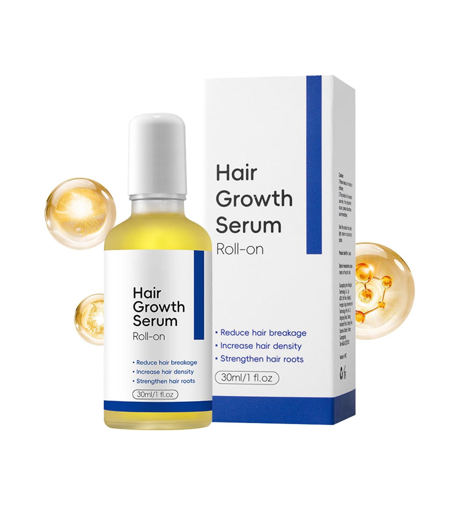  Yuemxixi Hair Regrowth Natural Scalp Care Roller 30ml Natural Hair Thickening and Growth | For Frizz Follicles Slimming Health Men Seniors Home Travel - Buy Online on GoSupps.com