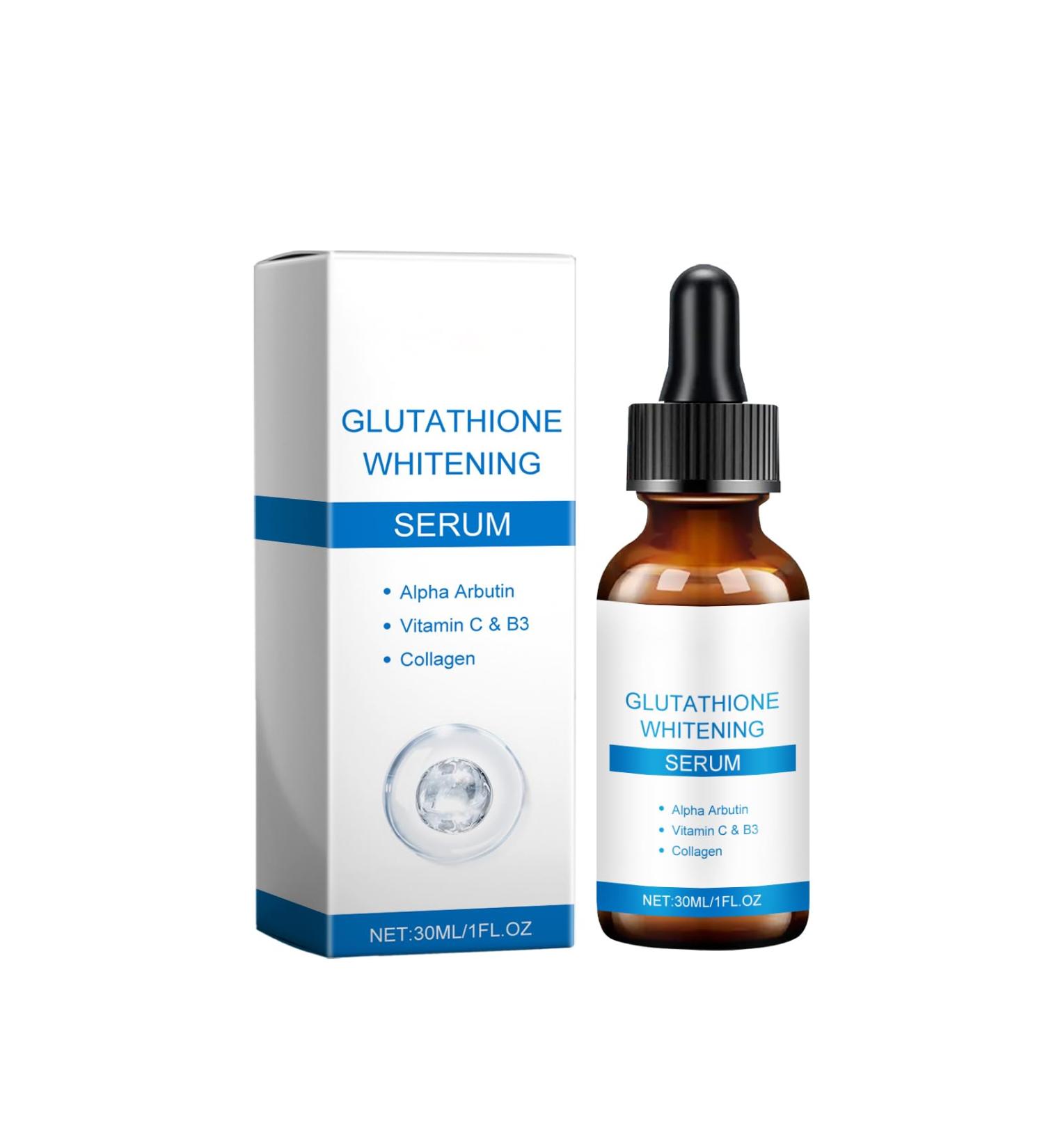 Glutathione Serum with Alpha-Arbutin Vitamin C & Niacinamide - Face Serum for Even Skin Tone Helps Improve Appearance of Dark Spots & Pigmentation Lightweight Formula for All Skin Types 1 fl oz - Buy Online on GoSupps.com