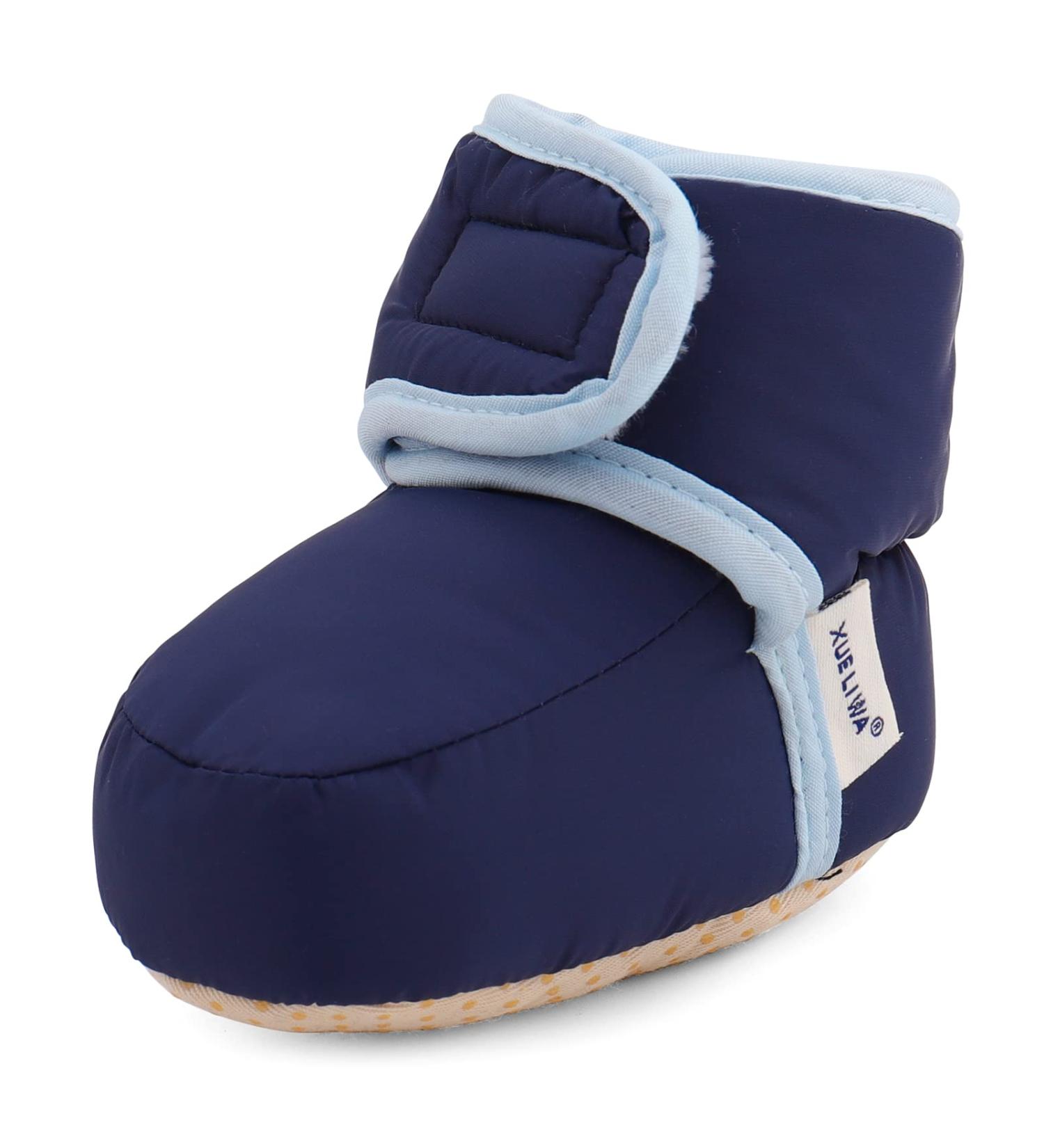 LACOFIA Baby Anti-Slip Soft Sole Winter Boots - Navy (12-18 Months) - Buy Online on GoSupps.com