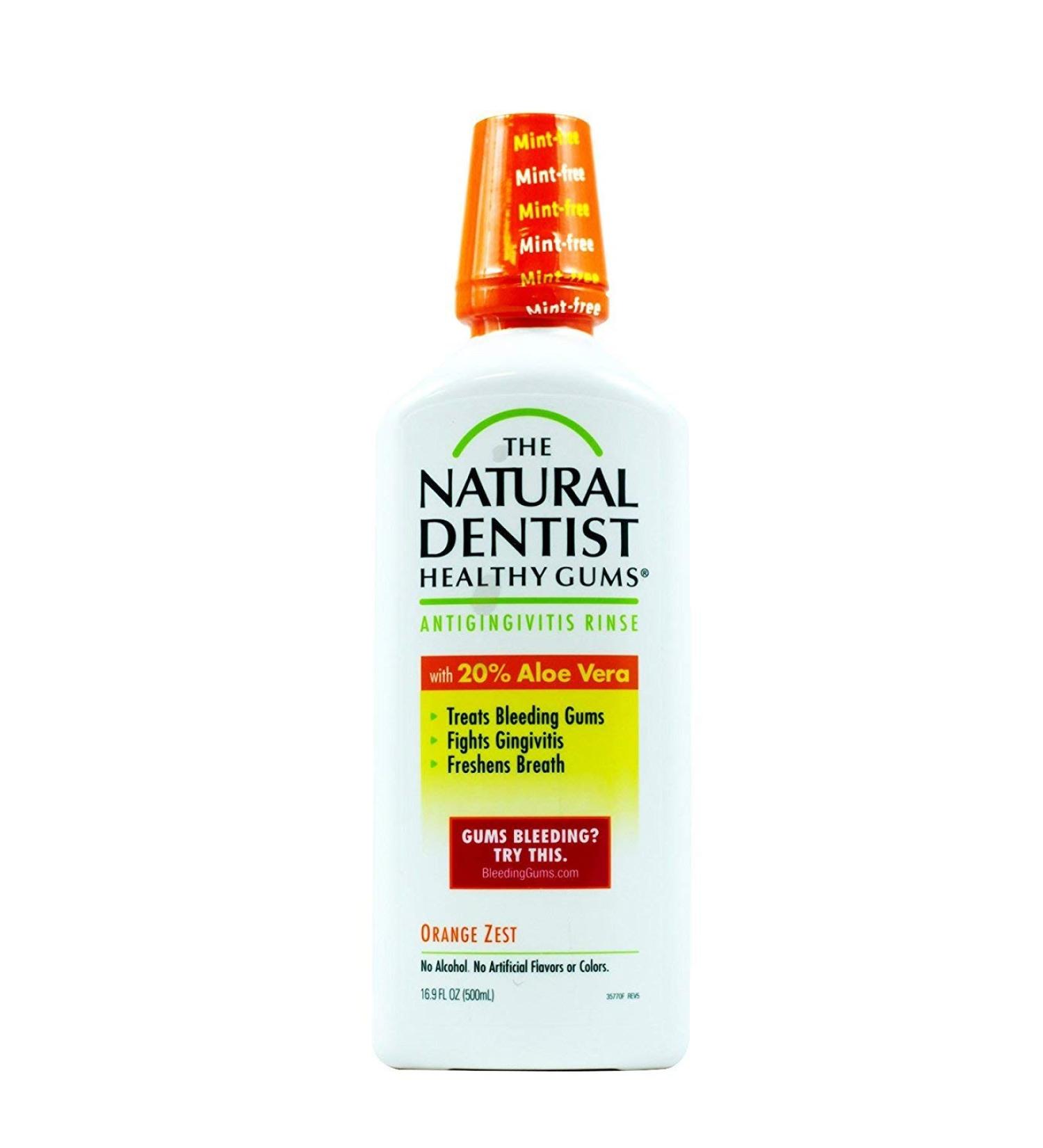 Healthy Gums Mouth Rinse Orange Zest 16 oz (Pack of 4)