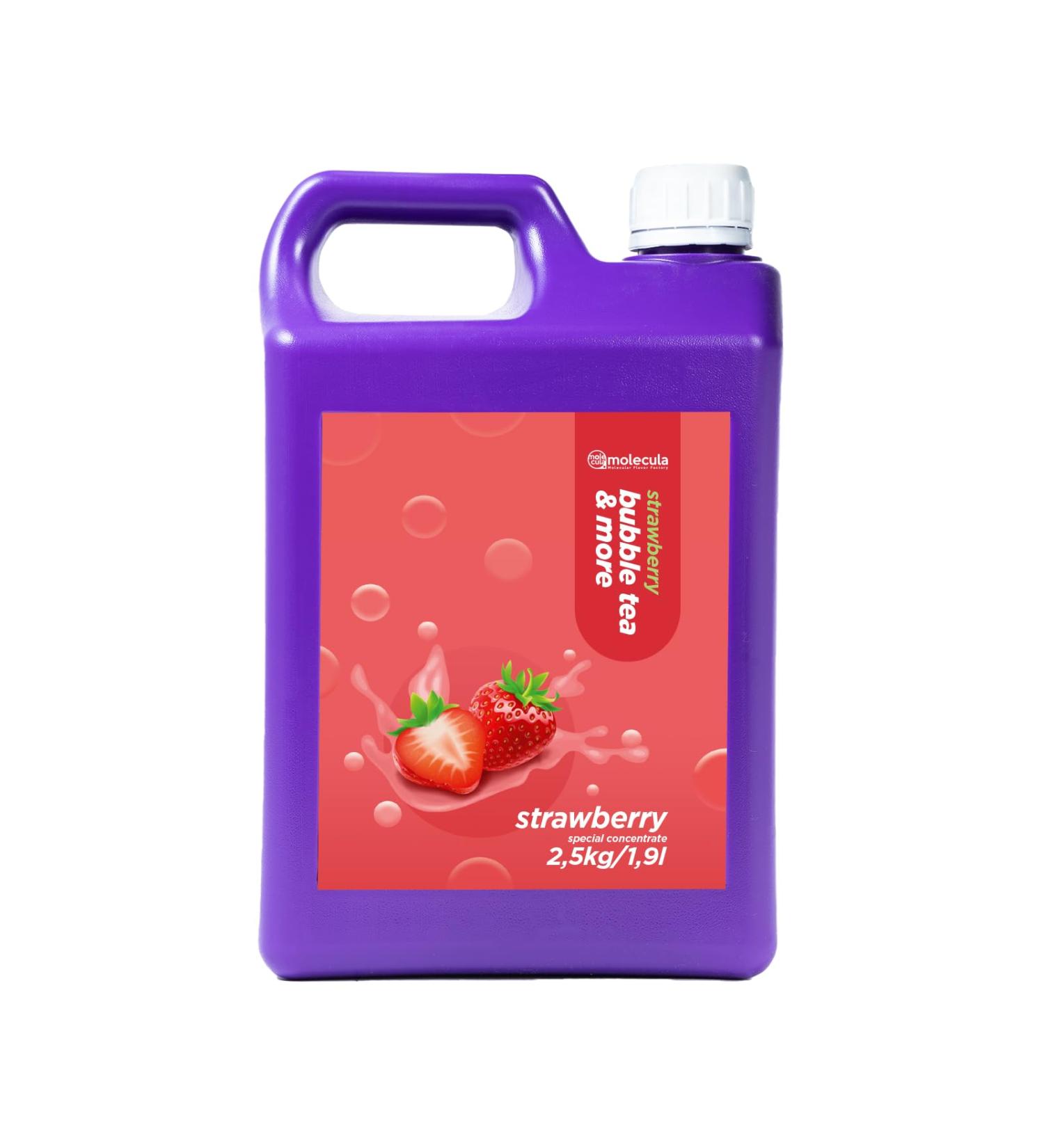 Buy Syrup BoboQ Fruits 2.5kg - Strawberry Flavor Bubble Tea Supplement | International Shipping Available - Buy Online on GoSupps.com