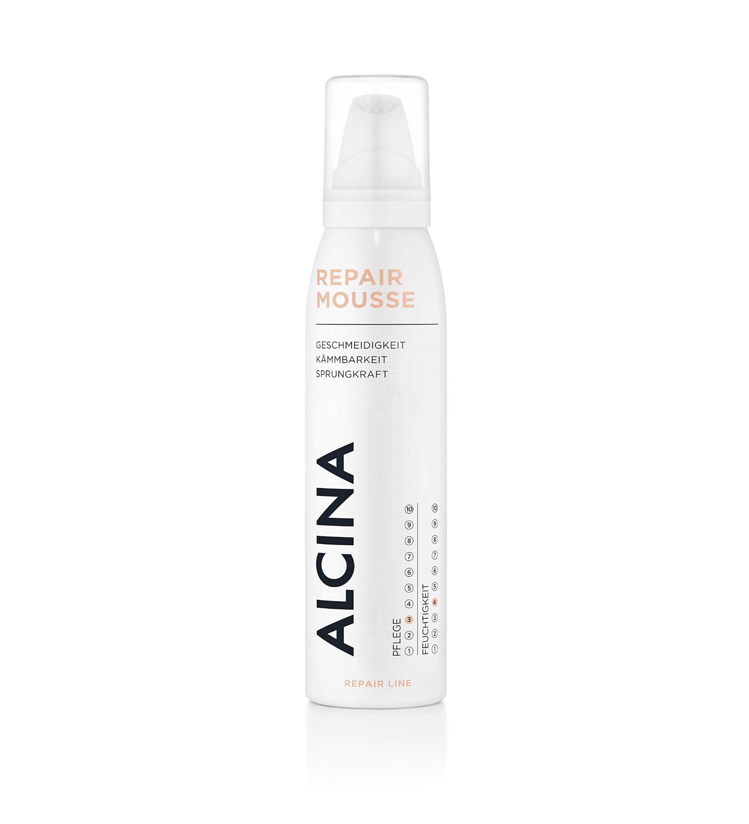 ALCINA Repair Mousse - 1 x 150 ml - Regenerating mousse for stressed hair Unscented 150 ml (1 pack)