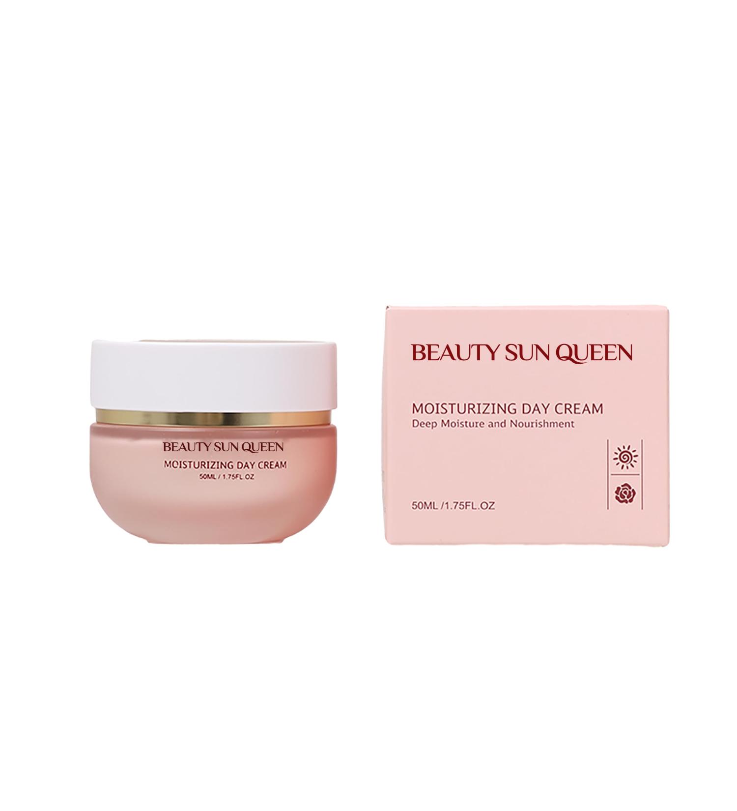  Generisch Moisturizing day cream with rose water grapeseed oil and hyaluronic acid - Anti-aging strengthens the skin barrier absorbs quickly nourishing cream for the - Buy Online on GoSupps.com