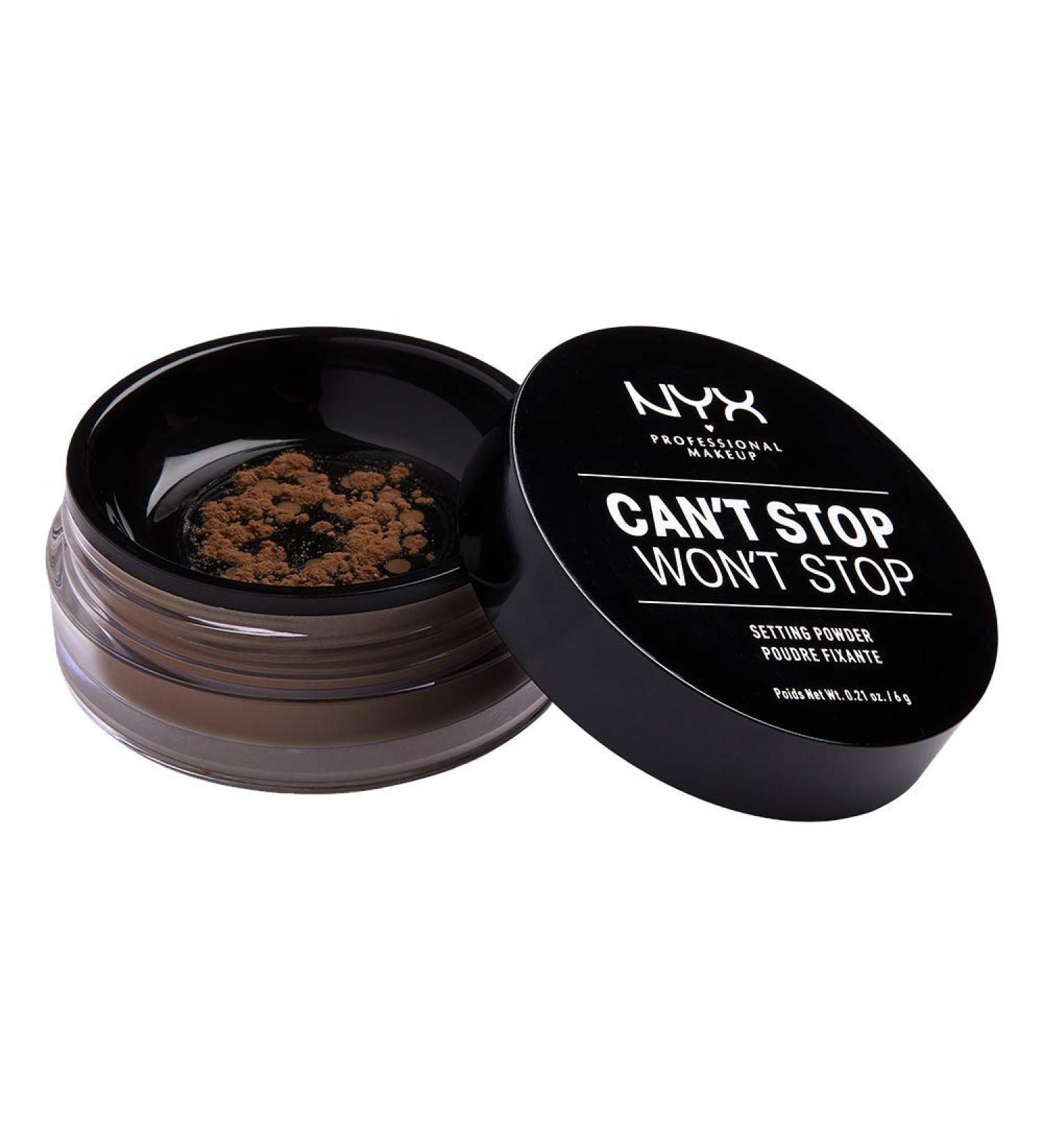 Nyx Professional Makeup Can't Stop Won't Stop Setting Powder - Vegan Loose Fixing Powder Oil-Absorbing Matte Finish Deep Color - International Shipping - Buy Online on GoSupps.com