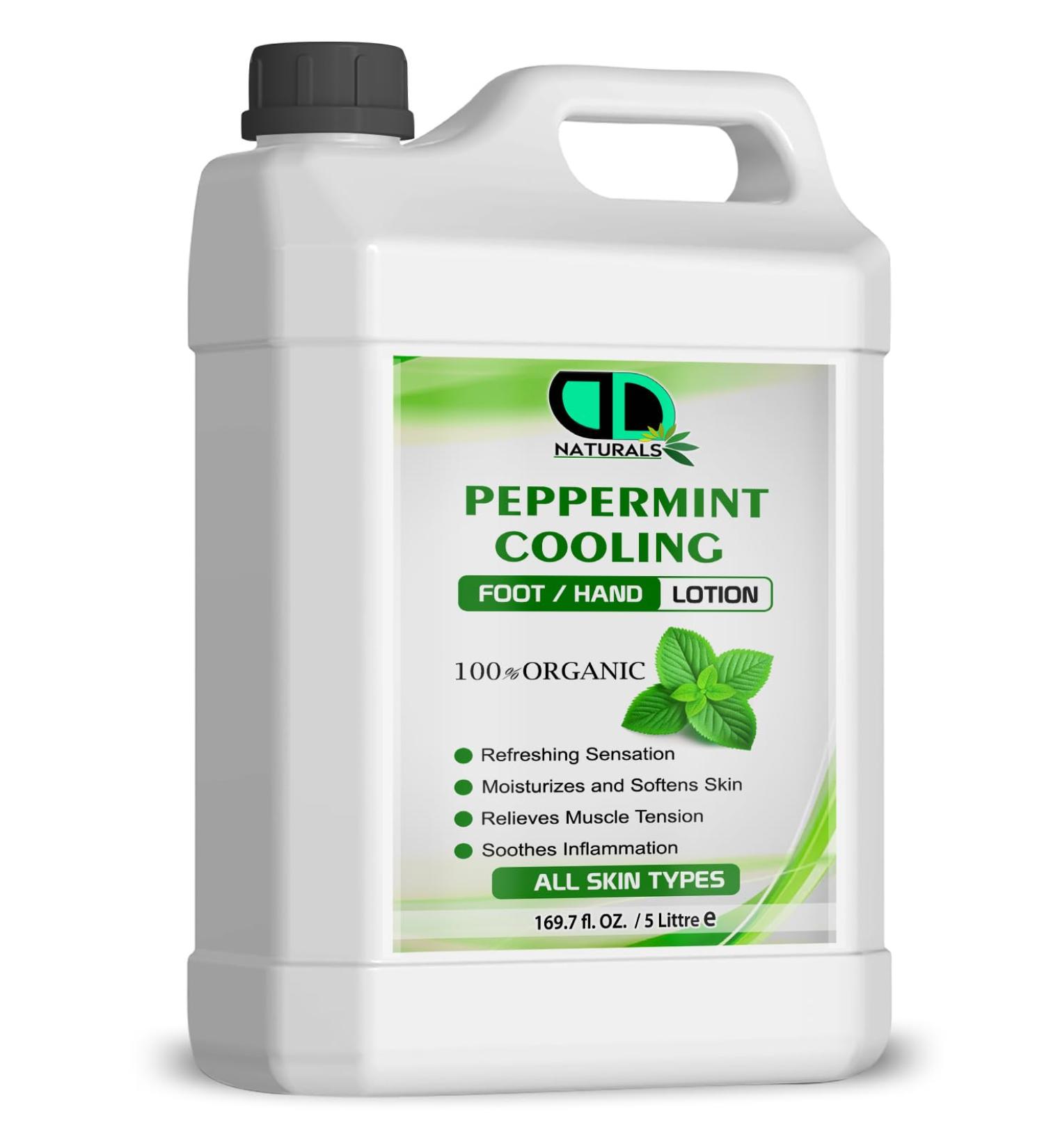 DD teck 100% Natural Peppermint Refreshing Hand and Foot Lotion Soothes inflammation and reduces swelling provides a cooling and refreshing sensation and moisturizes.