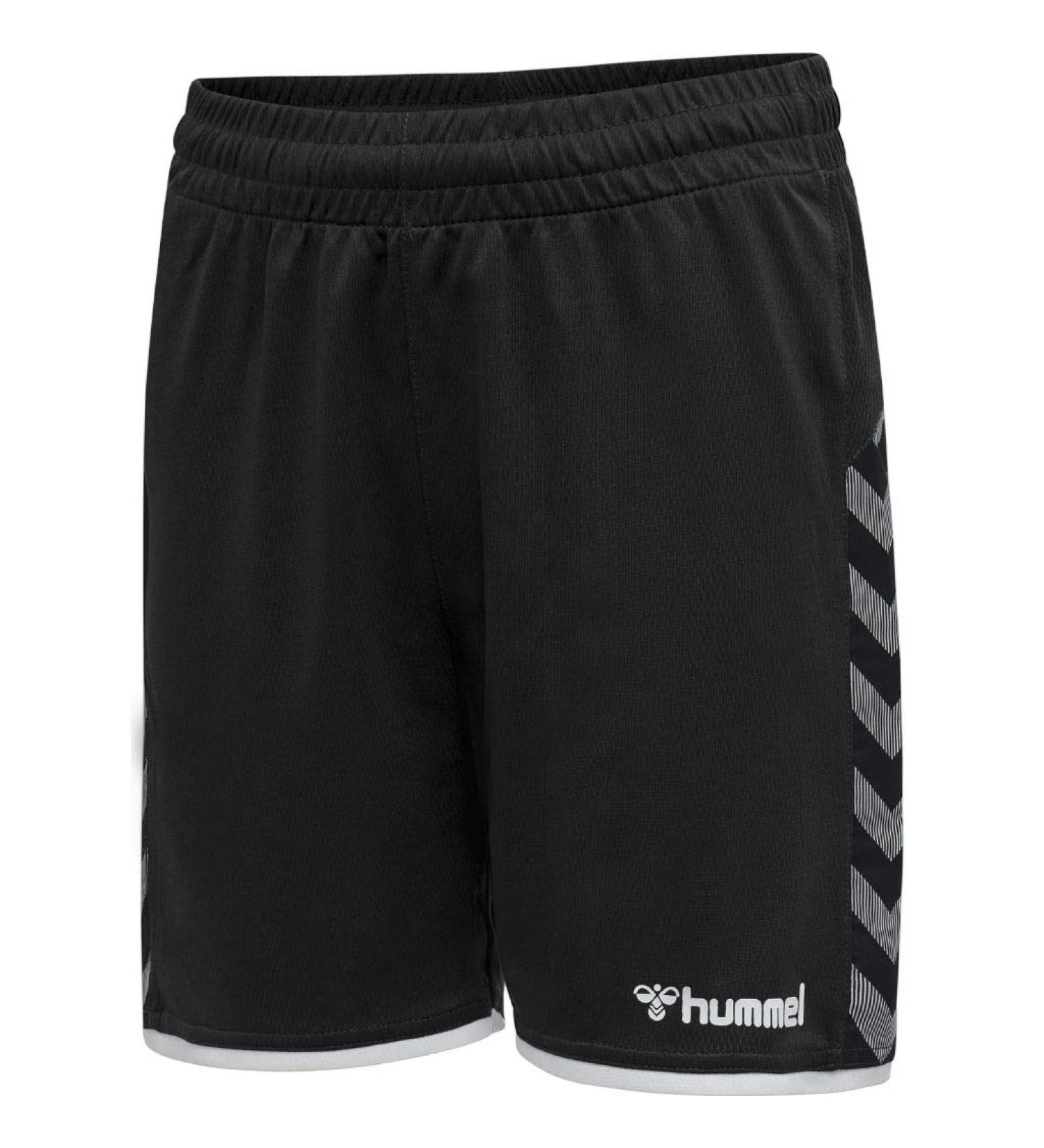 hummel Poly Shorts Hmlauthentic for Kids | Lightweight Quick-Drying Size 10 Years - Black/White | International Shipping Available - Buy Online on GoSupps.com