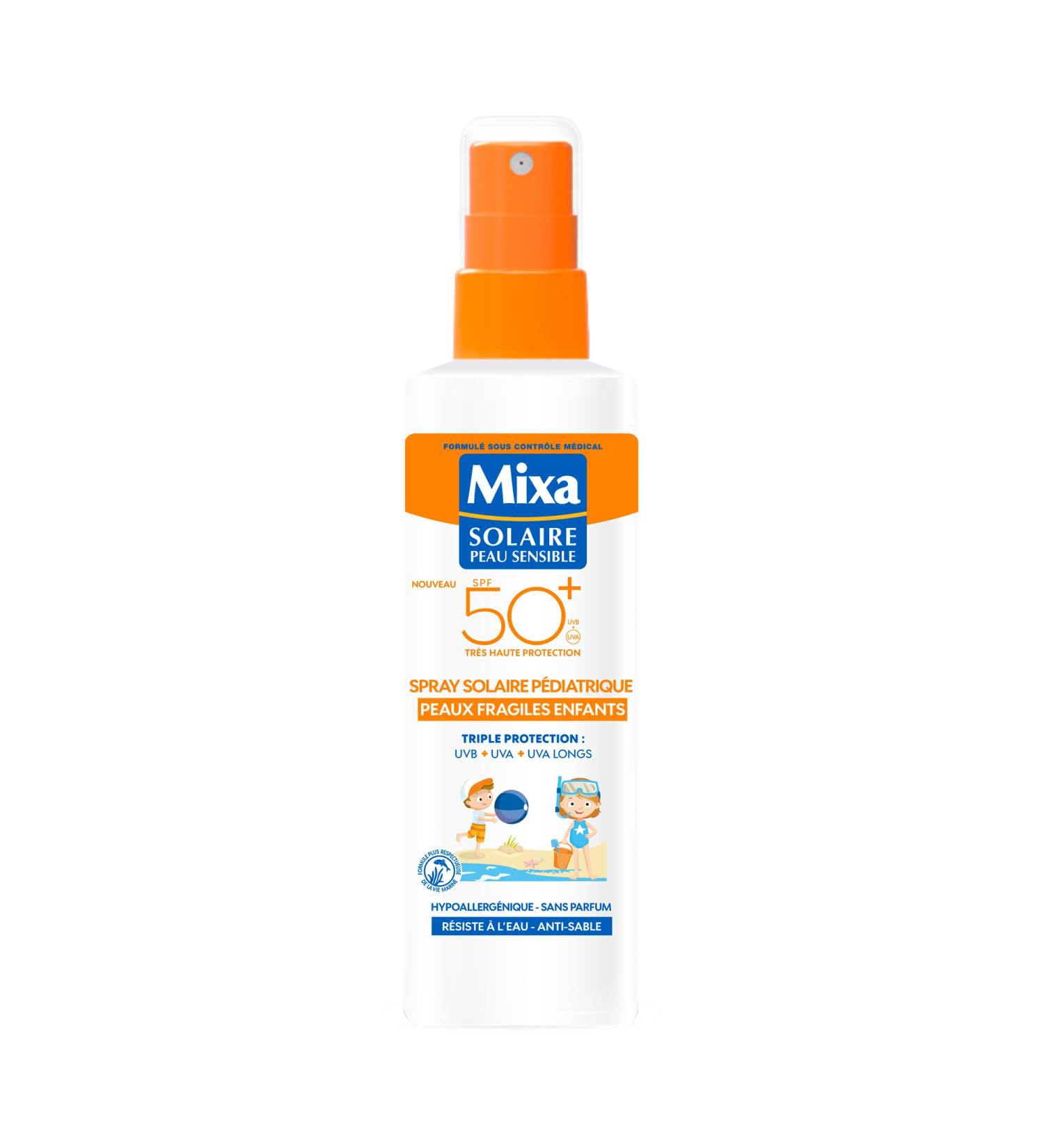 Mixa Kids Sun Spray SPF 50+ - 200 ml | Protection Solaire Enfant | Livraison Internationale - Buy Online on GoSupps.com