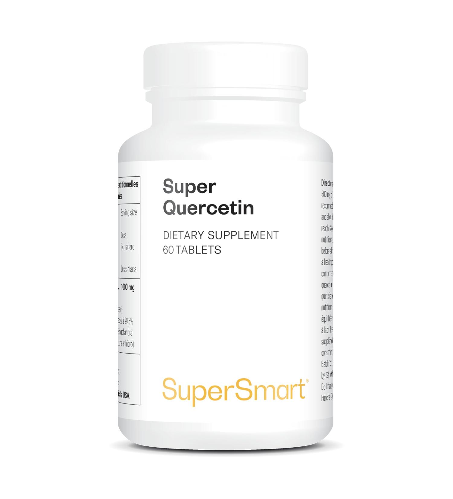 Super Querc tine - Diminue les Allergies - Renforce l'Immunit - 70% Mieux Absorb que la Querc tine Classique - 60 g lules vegan - Supersmart - Buy Online on GoSupps.com