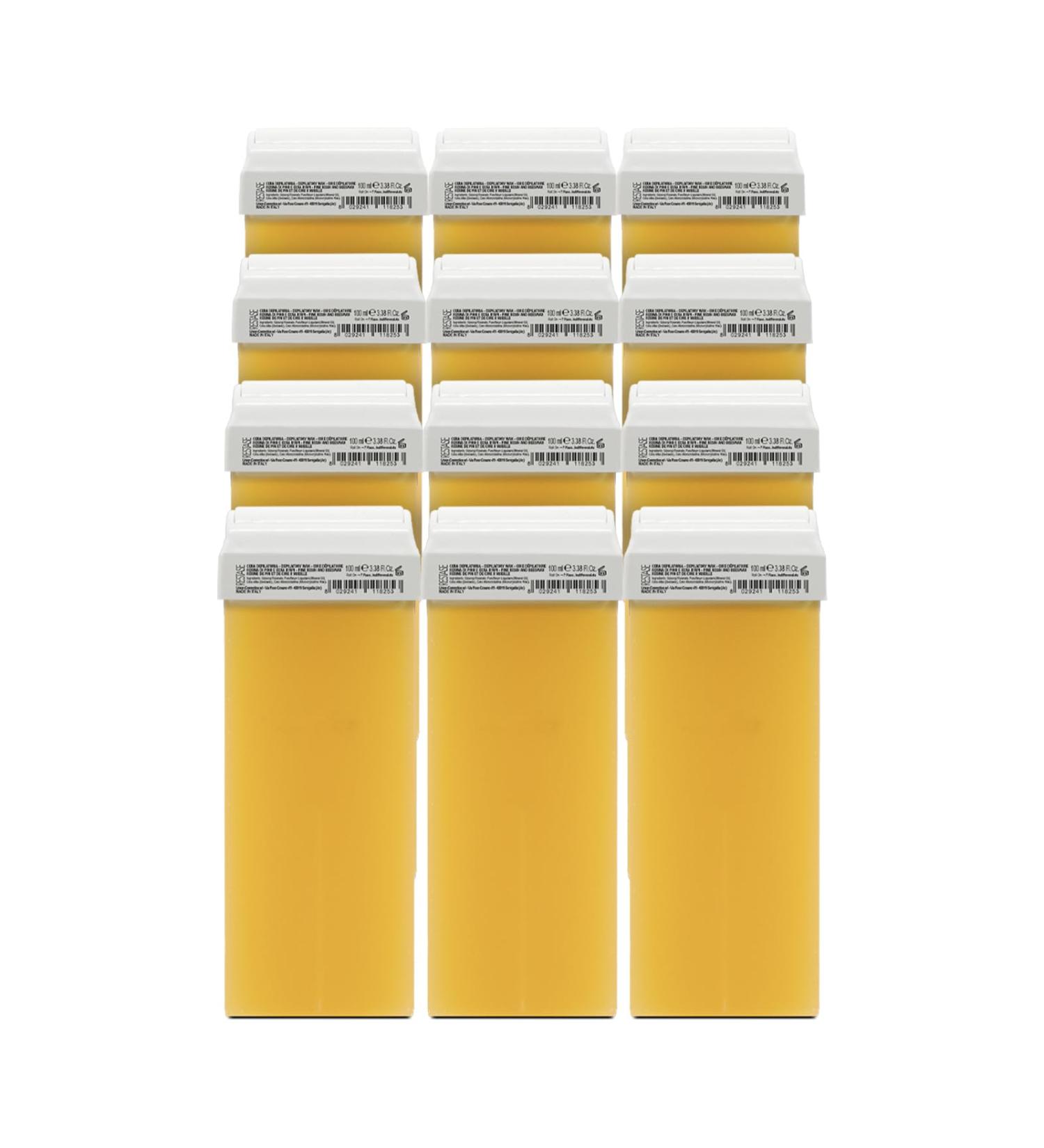  RESTASE RESTASE | Liposoluble Roll-On Hair Removal Wax Pine Resin and Beeswax for all skin types 12 x 100 ml fa - Buy Online on GoSupps.com