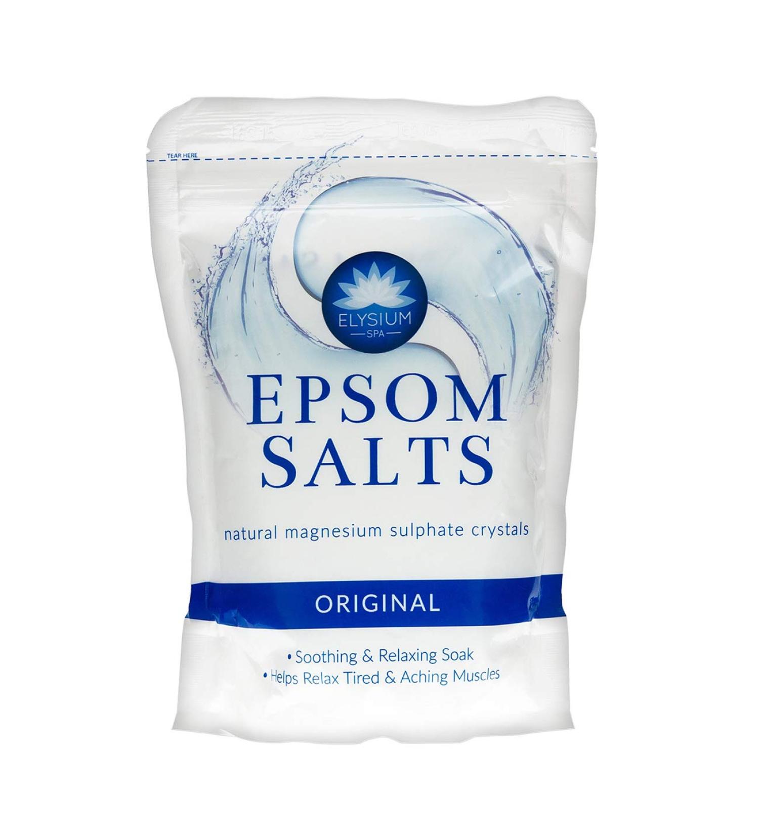 Elysium Spa Epsom Bath Salts 450g - Natural Magnesium Sulphate for Purifying, Relaxing, and Unwinding | Original Scent - Buy Online on GoSupps.com